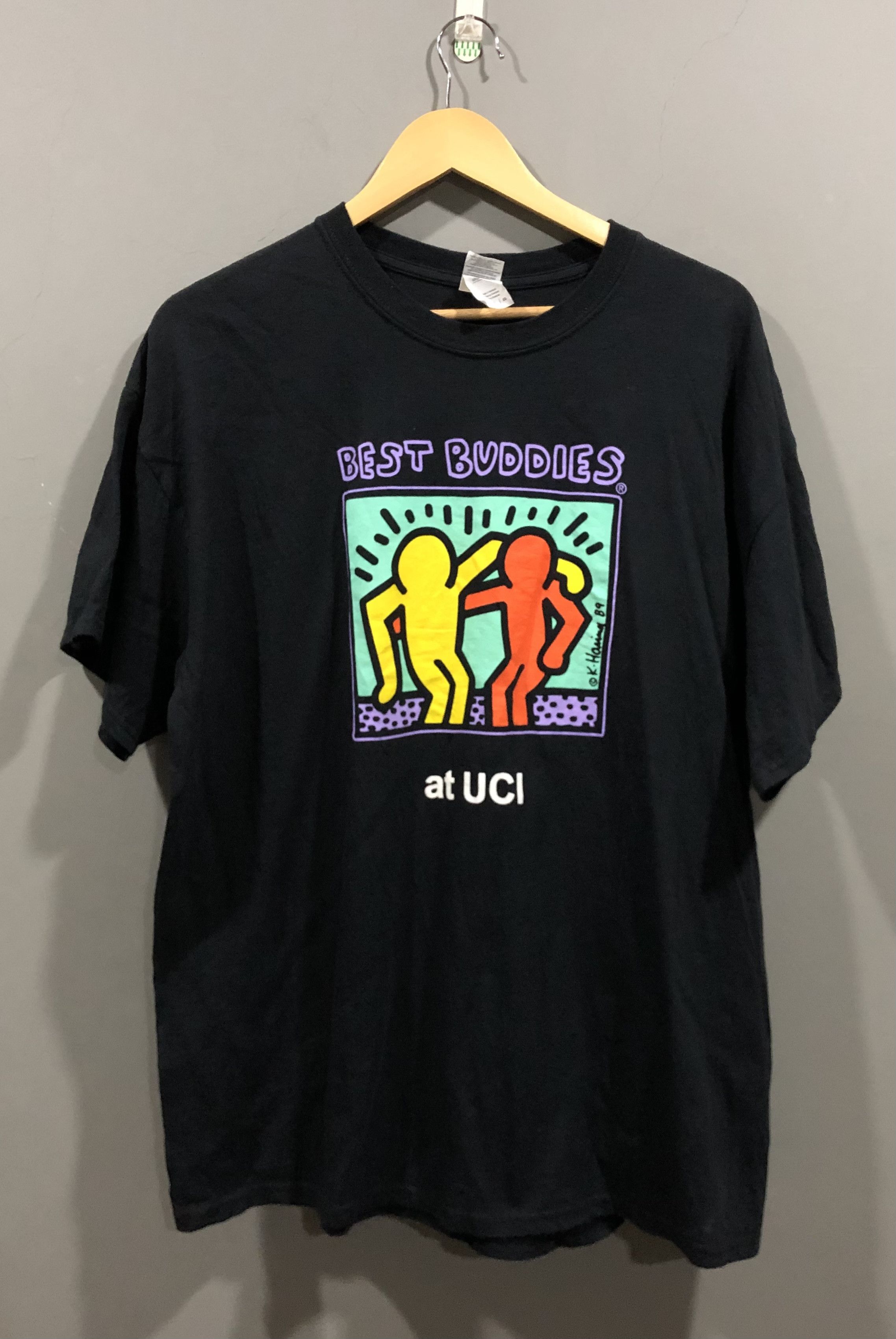 Keith Haring Vintage Keith Haring Best Buddies Tshirt Size US XL / EU 56 / 4 - 1 Thumbnail