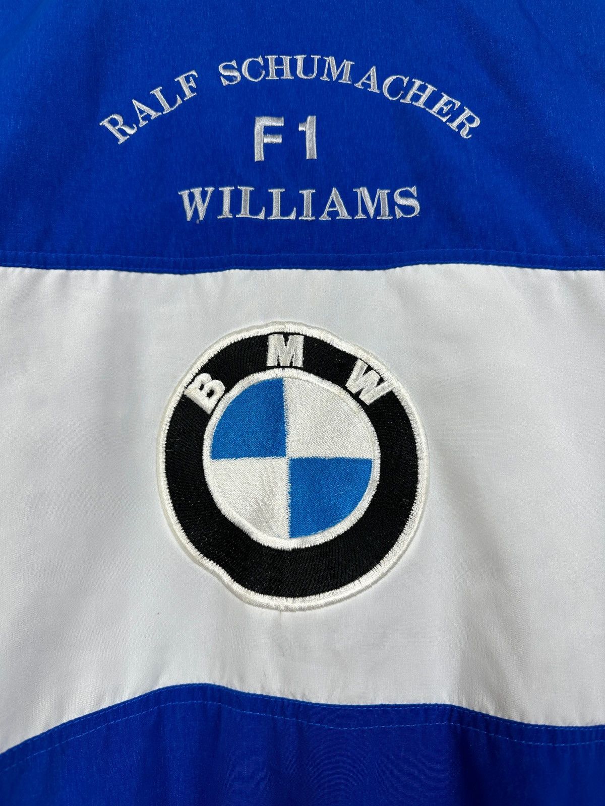 BMW Vintage BMW F1 Williams Ralf Schumacher Racing Bomber Jacket Size US XXL / EU 58 / 5 - 19 Thumbnail