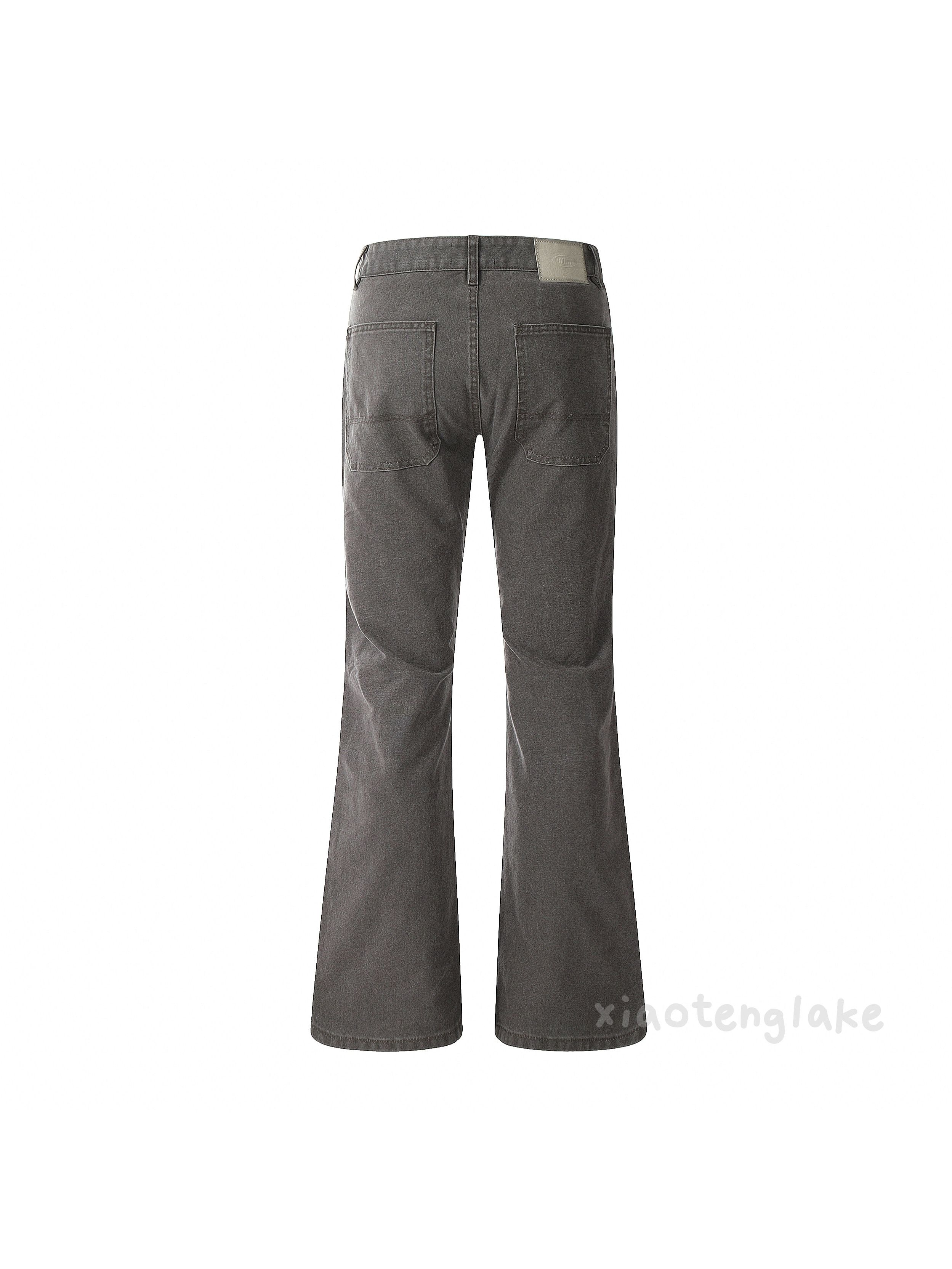 Designer × Japanese Brand × Vintage washed faded utility patchwork skate hiphop flared pants Size US 32 / EU 48 - 4 Thumbnail