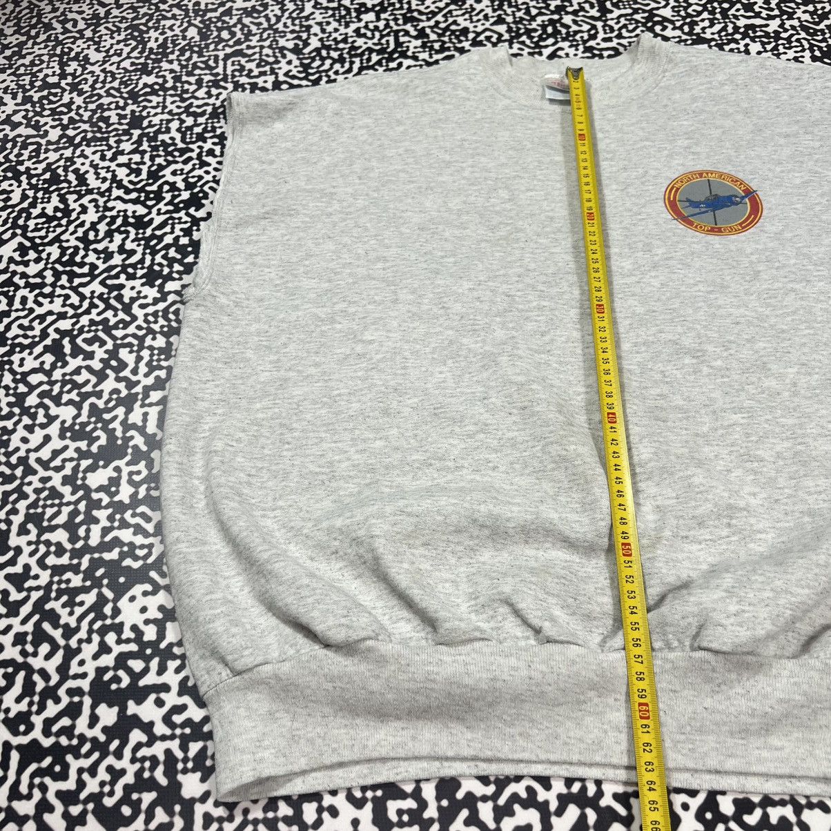 Vintage Vintage 90s American Top Gun USA Boxy Vest Retro Sweatshirt Size US XL / EU 56 / 4 - 19 Thumbnail