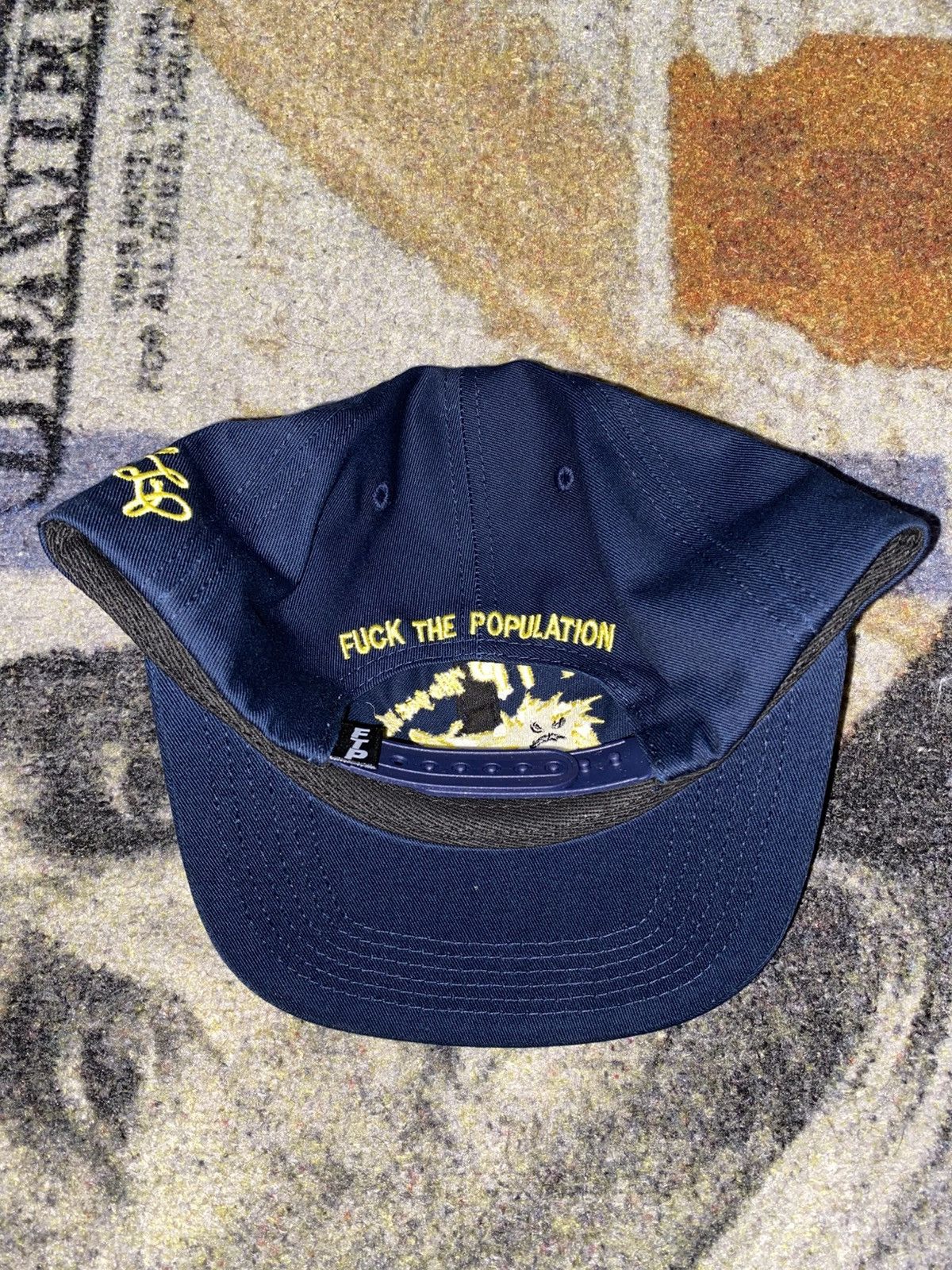 Fuck The Population Fuck The Population Power Supply 6 Panel Hat Navy Size ONE SIZE - 4 Thumbnail