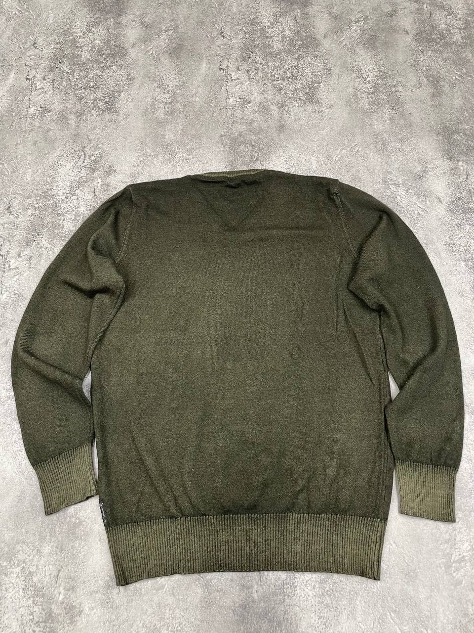 Armani Armani Jeans Vintage Men V-Neck Sweater Khaki Size M/L Size US M / EU 48-50 / 2 - 6 Thumbnail