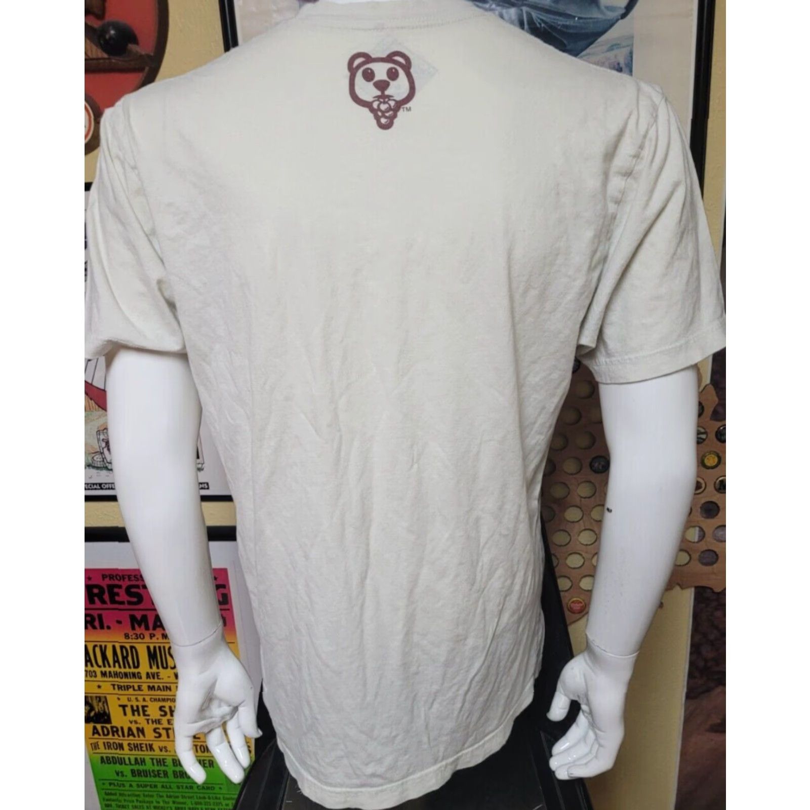 Vintage B3ar Fruit T Shirt Large Ivory Men Short Sleeve Crew Neck Graphic Tee Streetwear Philadelphia PA Believe Create Inspire Size US L / EU 52-54 / 3 - 4 Thumbnail