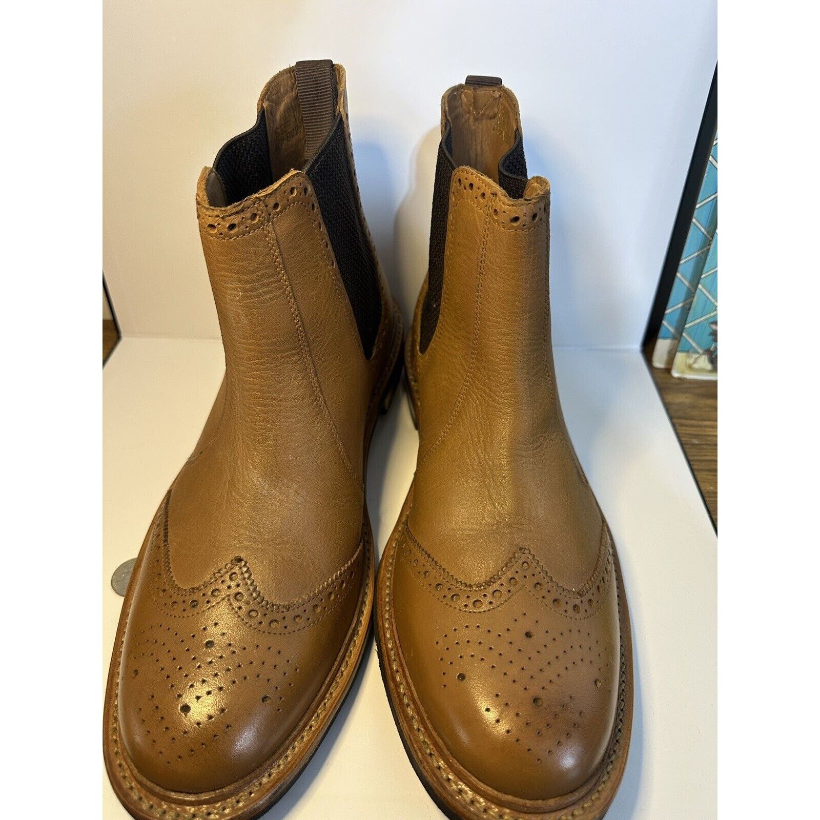 Other Men Samuel Windsor Tan Wing Tip York Country Pull On Boot 12 Size US 12 / EU 45 - 2 Thumbnail