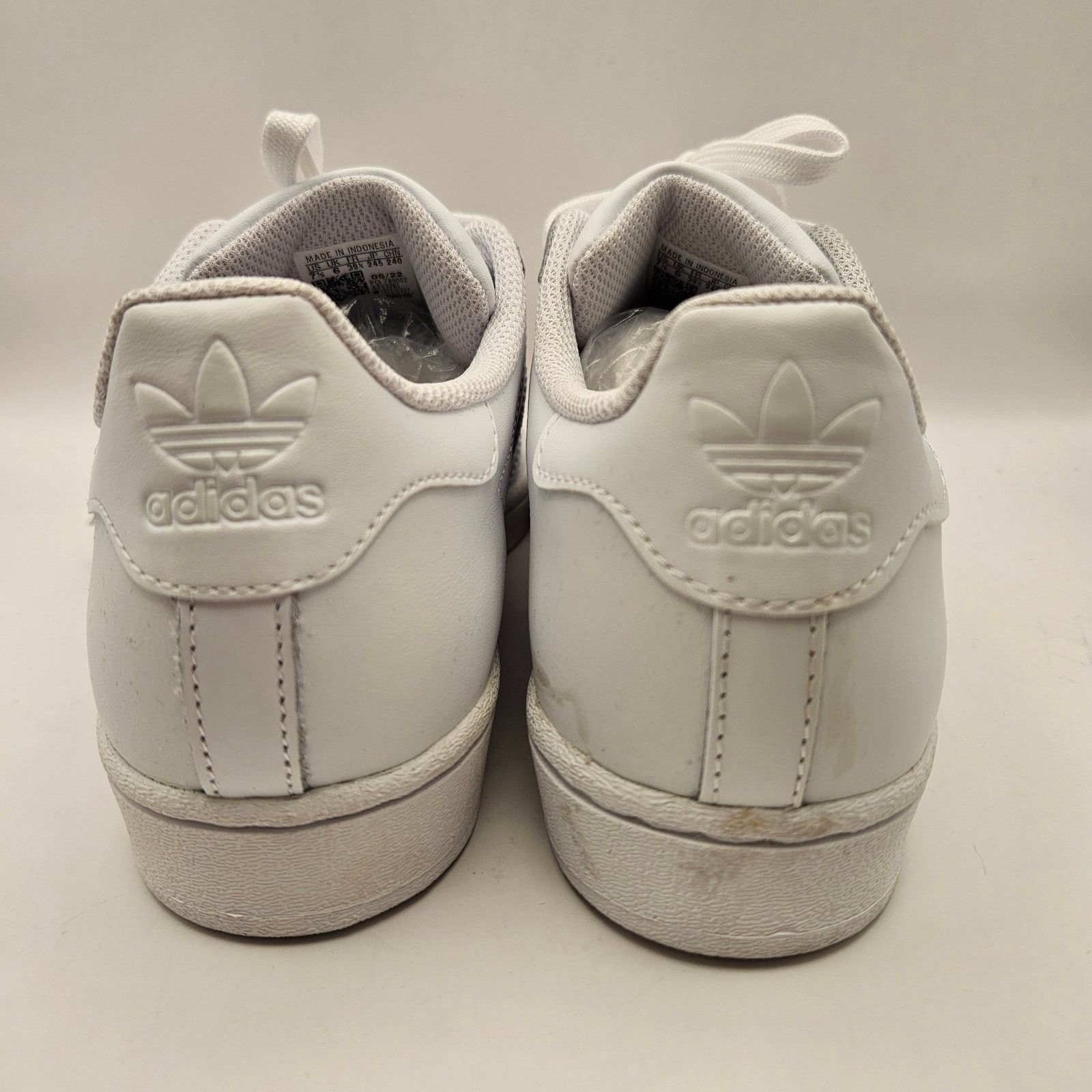Adidas ADIDAS ORIGINALS WOMEN'S 7.5 SUPERSTAR TRIPLE WHITE NWOB Size US 7.5 / IT 37.5 - 3 Thumbnail