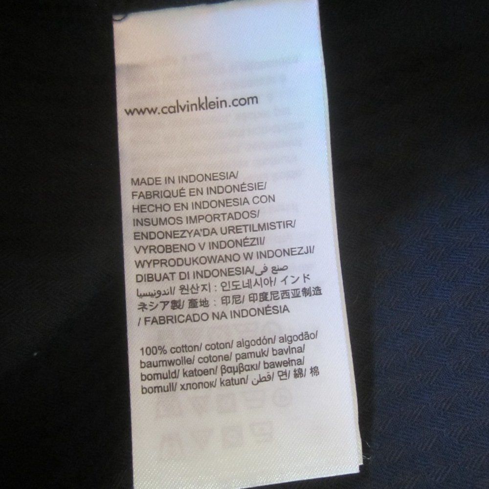 Calvin Klein Calvin Klein Black Gray Dress Shirt Mens Button Up Size M Size US M / EU 48-50 / 2 - 9 Thumbnail