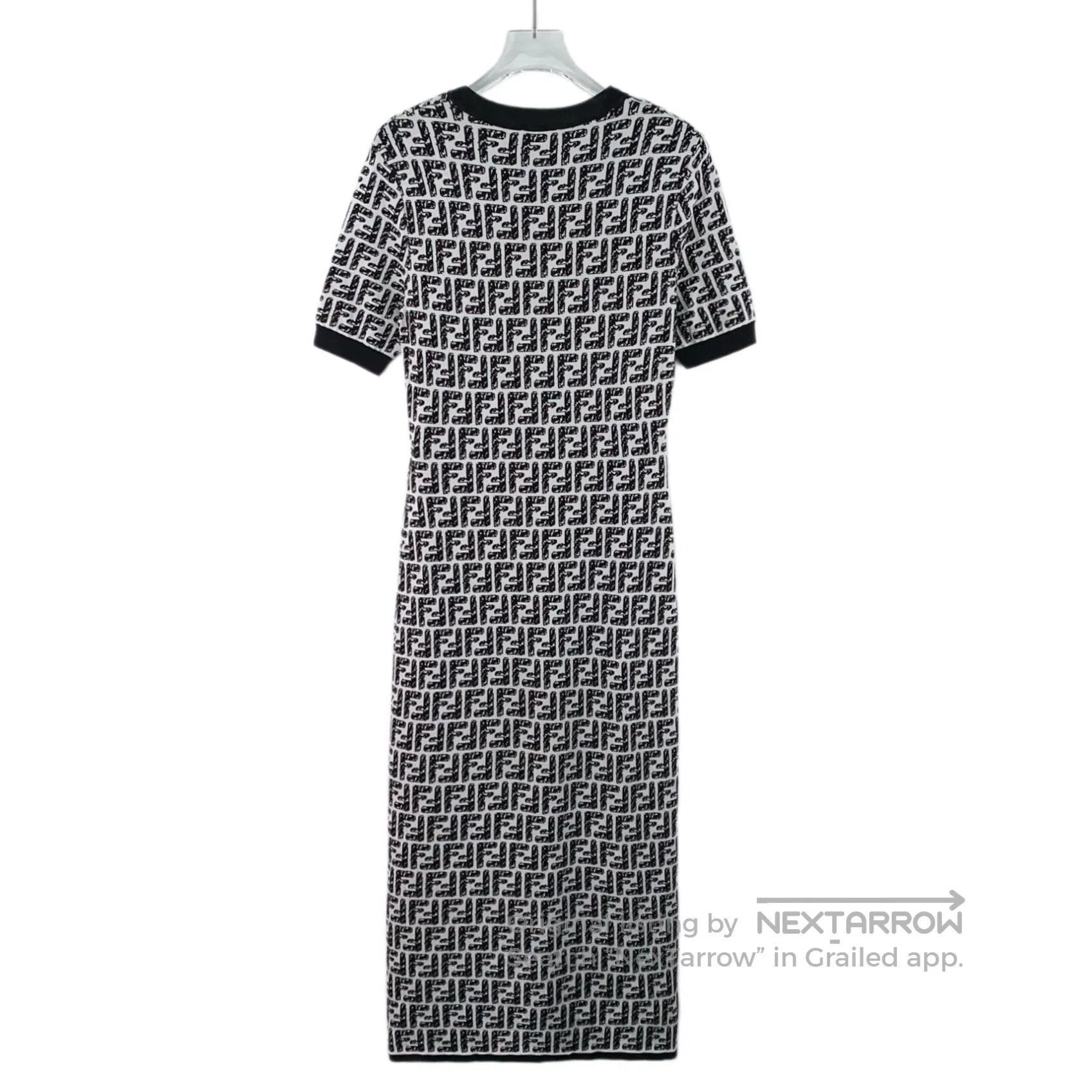 Fendi FENDI Black and white color block double F full print cott Size XS / US 0-2 / IT 36-38 - 2 Thumbnail