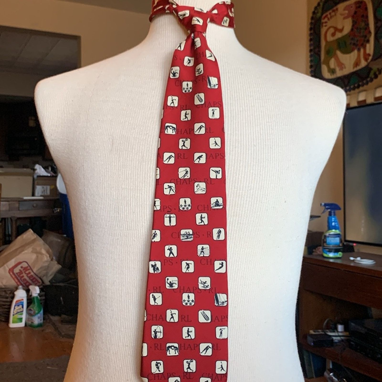 Chaps Ralph Lauren Chaps Ralph Lauren Olympic medals sports 100% silk twill tie Size ONE SIZE - 3 Thumbnail