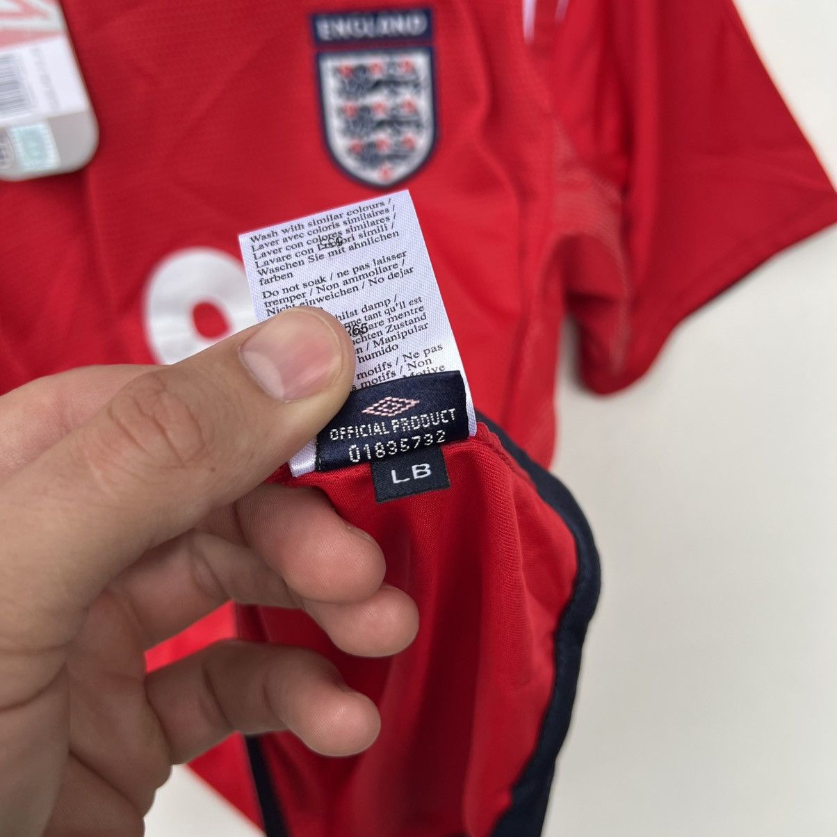 Umbro Rooney England football shirt 2004 2006 soccer Jersey Umbro Size US XXS / EU 40 - 7 Thumbnail