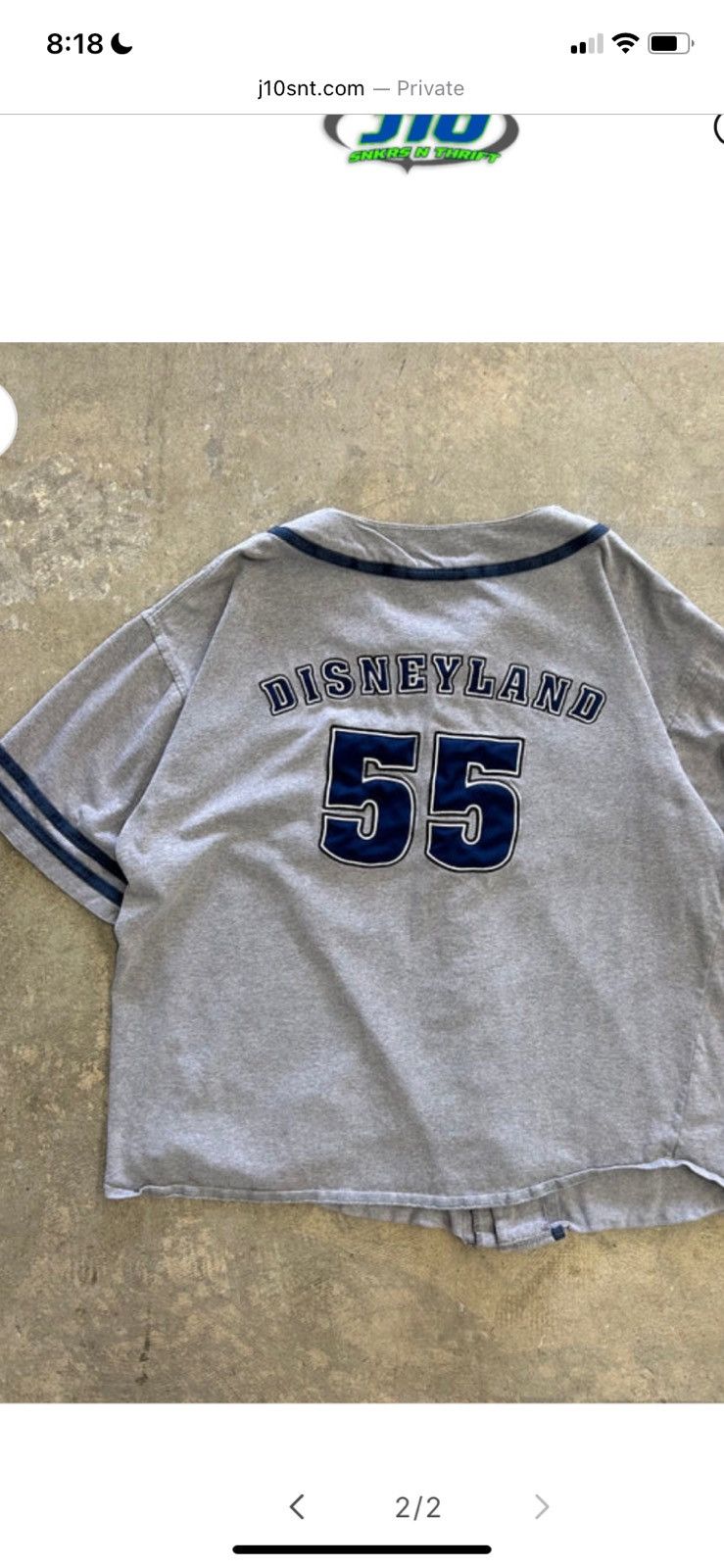 Vintage Vintage Disney Mickey Mouse Baseball Jersey L Size US L / EU 52-54 / 3 - 2 Thumbnail
