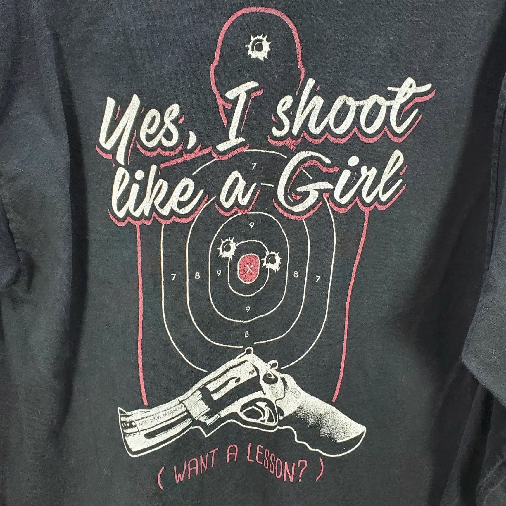 Hanes Hanes Crew Neck Sweatshirt Yes, I Shoot Like A Girl Want a Lesson sz S Mens Black Sweatshirt Pullover Crew Neck Shirts Size US S / EU 44-46 / 1 - 3 Thumbnail