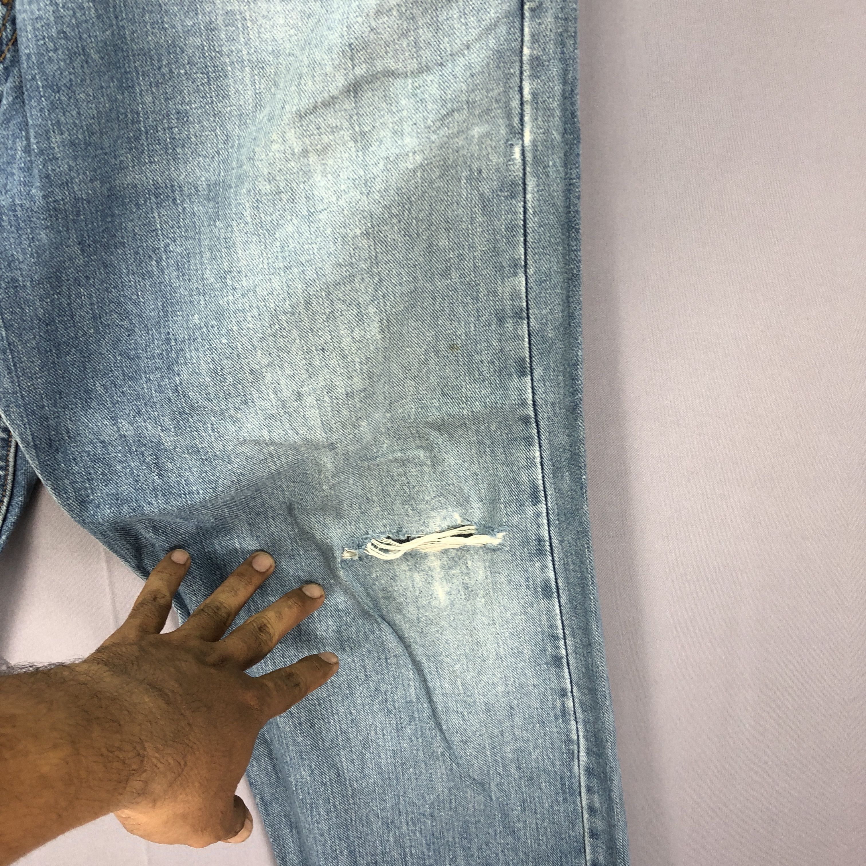 Levi's Vintage Y2K Levis 505 Faded Jeans Levi's Light Wash Denim Size US 36 / EU 52 - 9 Thumbnail