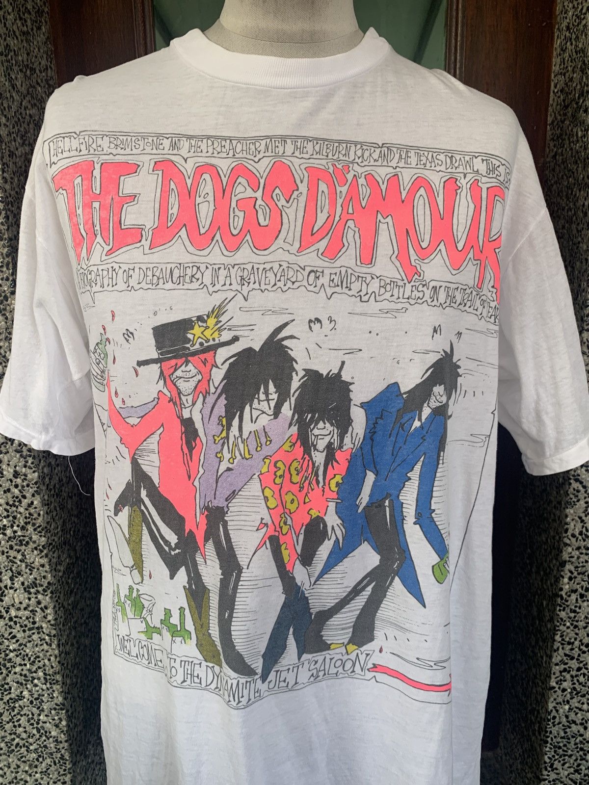 Band Tees × Vintage Vintage 90s The Dogs D”Amour English Rock Band T shirt Size US L / EU 52-54 / 3 - 2 Thumbnail