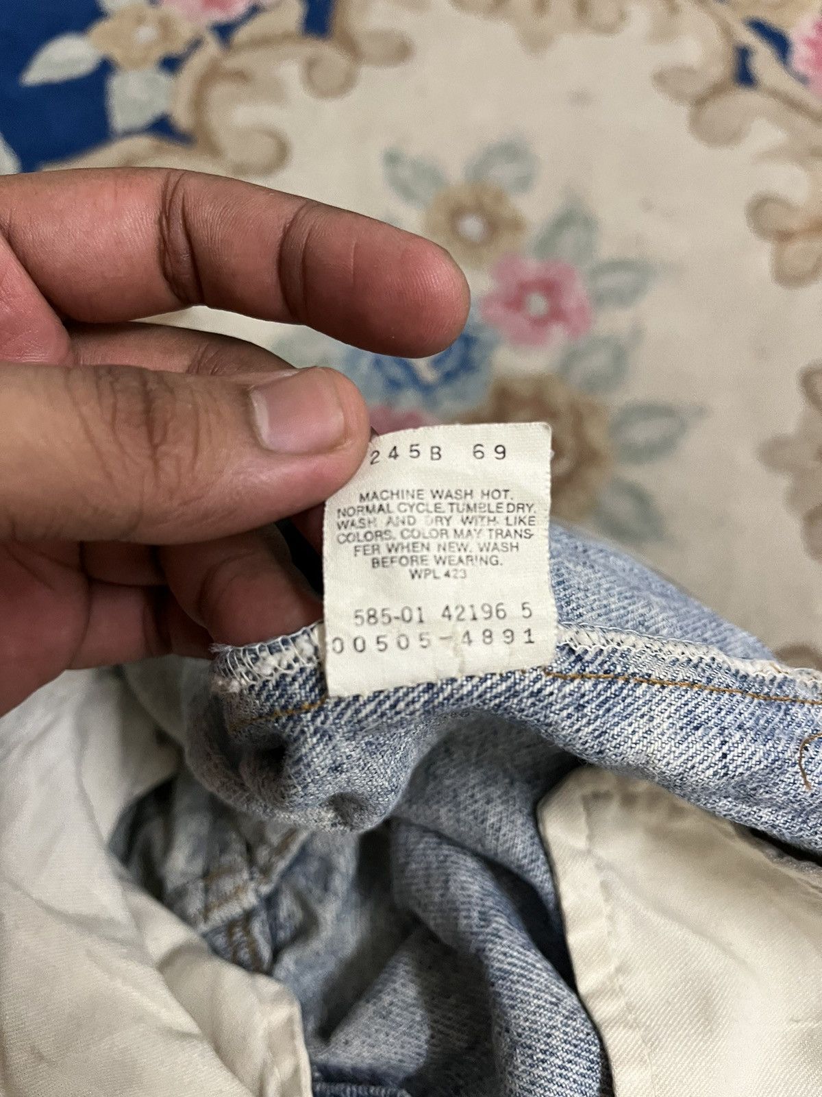 Levi's Levis 80’s 505 Disstressed Denim Size US 29 - 13 Thumbnail