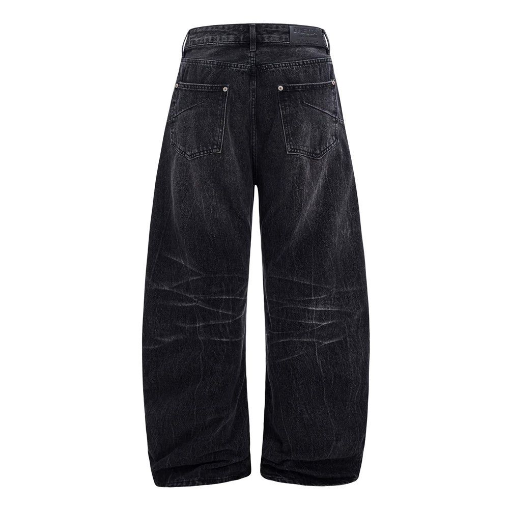 Vintage Men's retro punk tie-dye washed distressed scimitar jeans Size US 32 / EU 48 - 2 Thumbnail