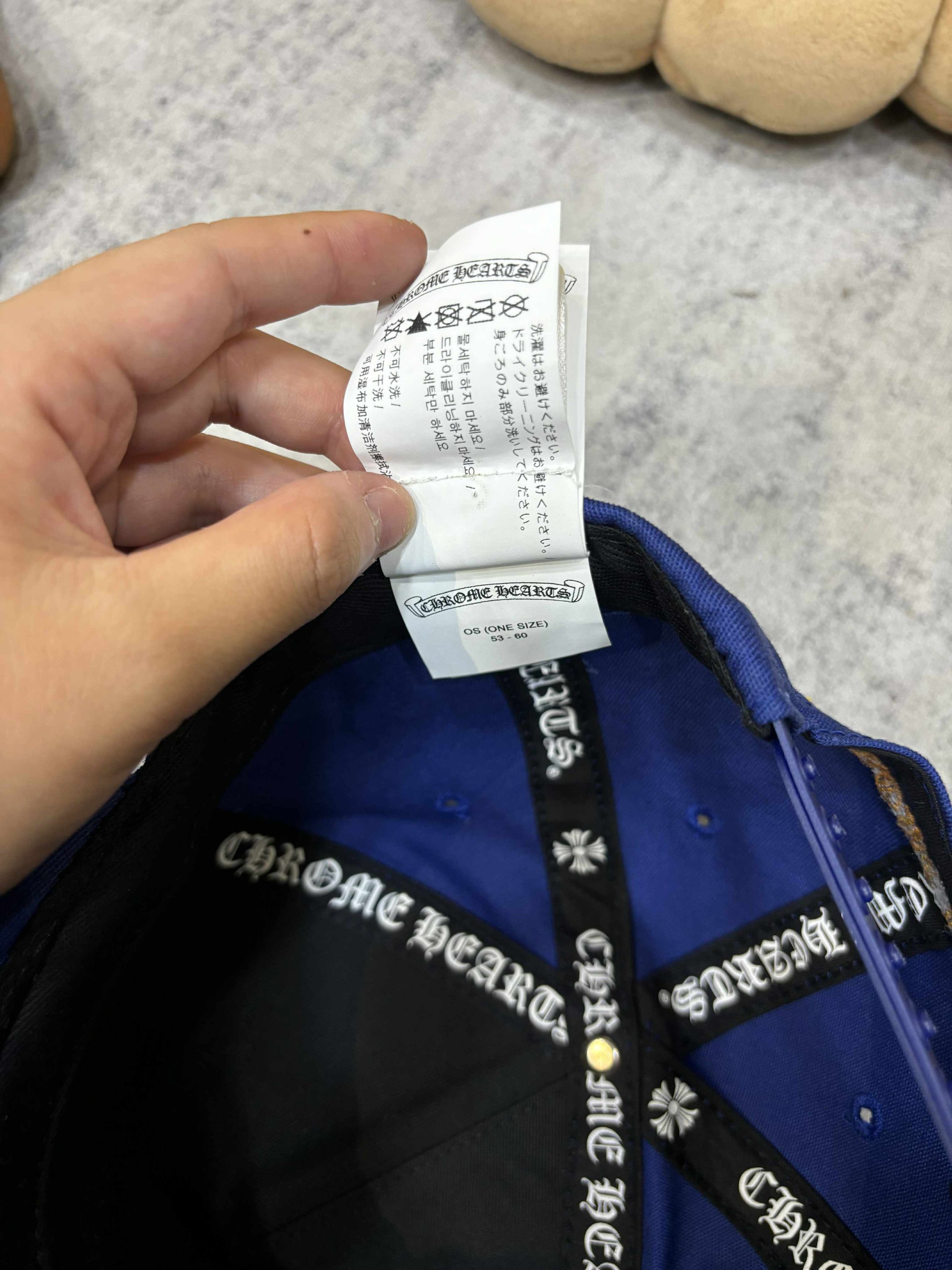 Chrome Hearts CHROME HEARTS CH Leather Patch Baseball Cap BLUE/ORANGE Size ONE SIZE - 9 Thumbnail