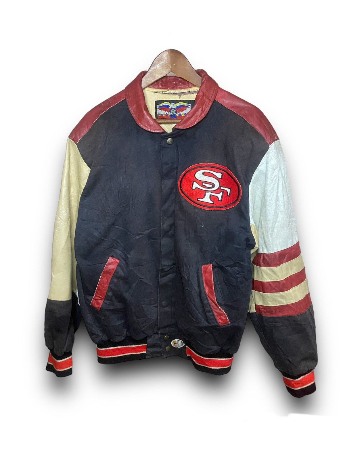 Jeff Hamilton × NFL × Vintage Vintage NFL Jeff Hamilton The San Franciso Leather Jacket Size US M / EU 48-50 / 2 - 1 Thumbnail