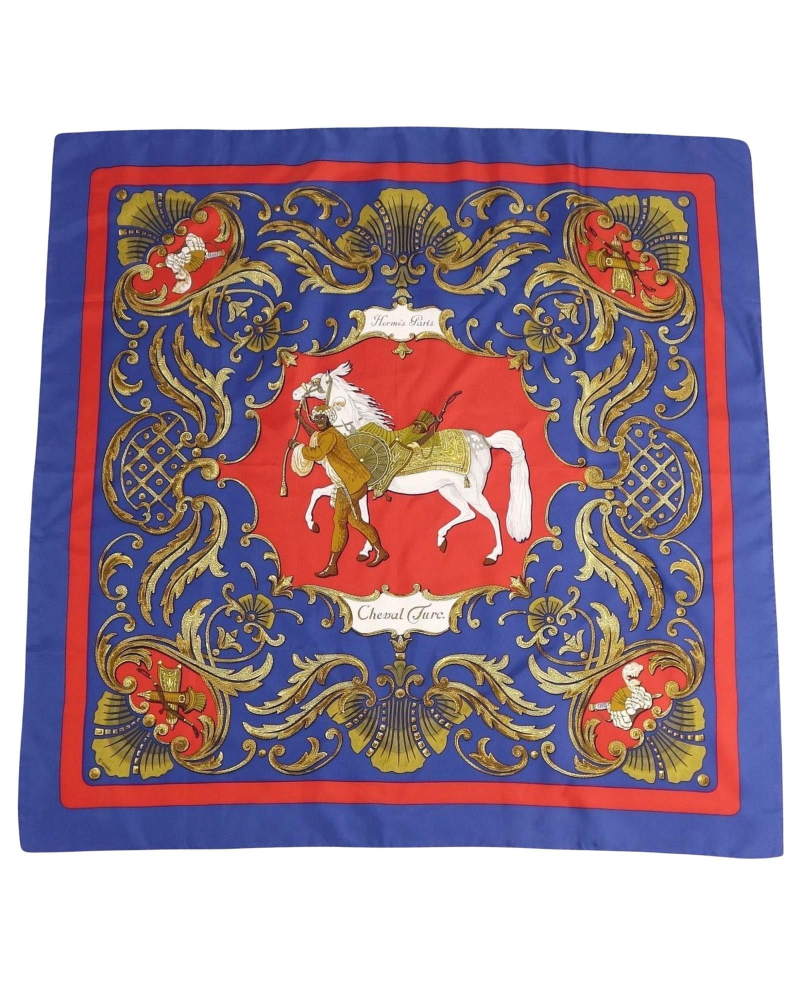 image of Hermes Silk Designer Scarf, Women's