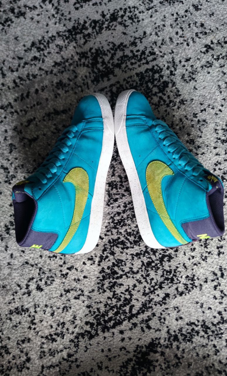 Nike Nike sb blazer premium - aquamarine / electric yellow Size US 6 / EU 39 - 9 Thumbnail