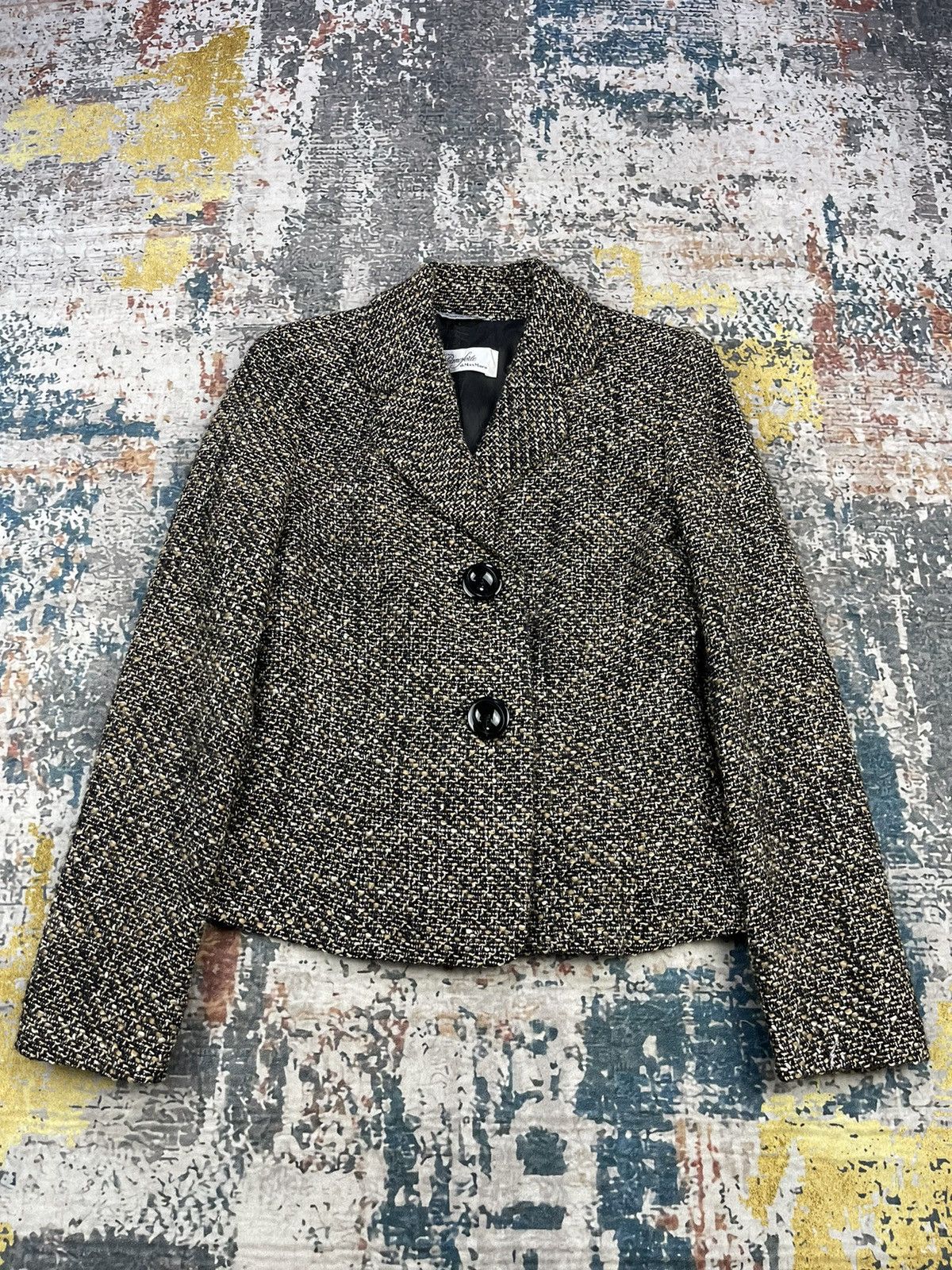 Max Mara Pianoforte di Max Mara Wool Tweed Single Breasted Size M / US 6-8 / IT 42-44 - 1 Thumbnail