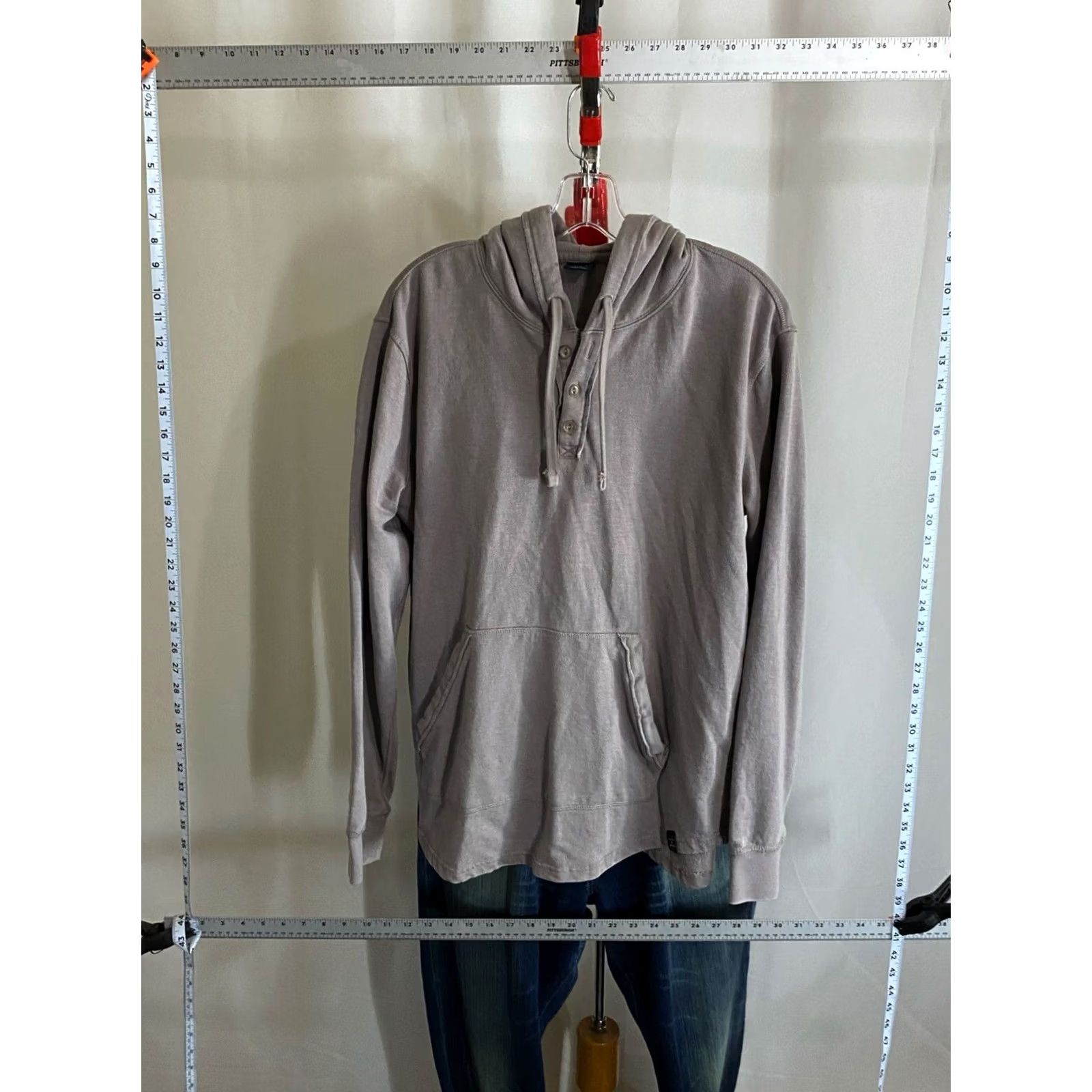 Lucky Brand Lucky Brand Gray Button Hoody SWEATER Large L Mens Size US L / EU 52-54 / 3 - 3 Thumbnail