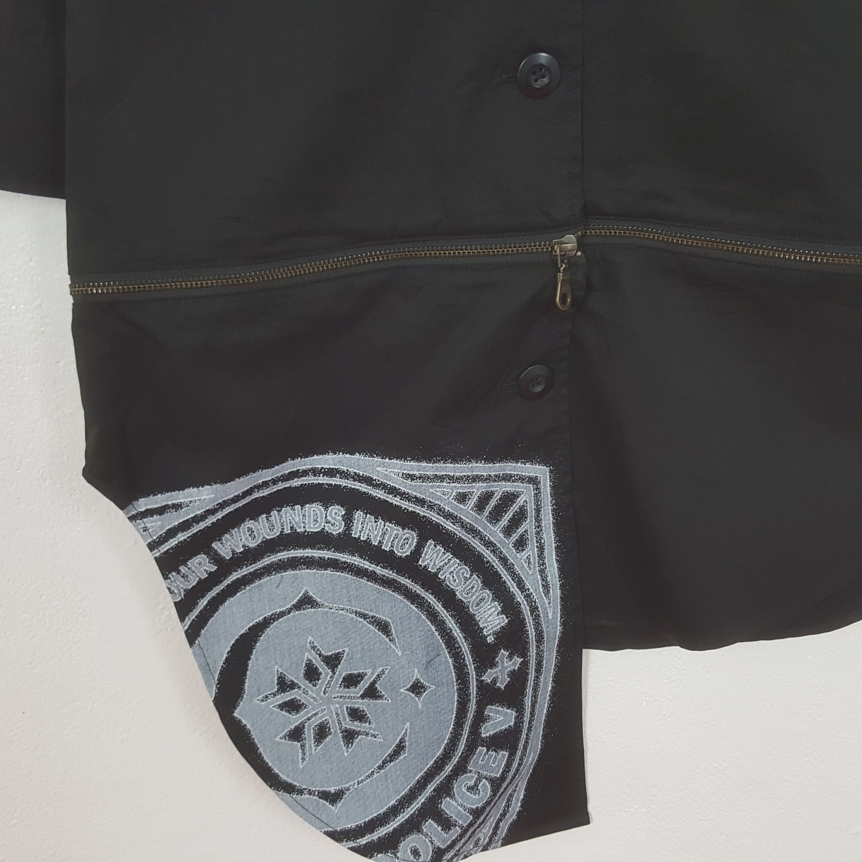 Japanese Brand Vintage Messiah Punk Button Up Long Jacket Size S / US 4 / IT 40 - 2 Thumbnail