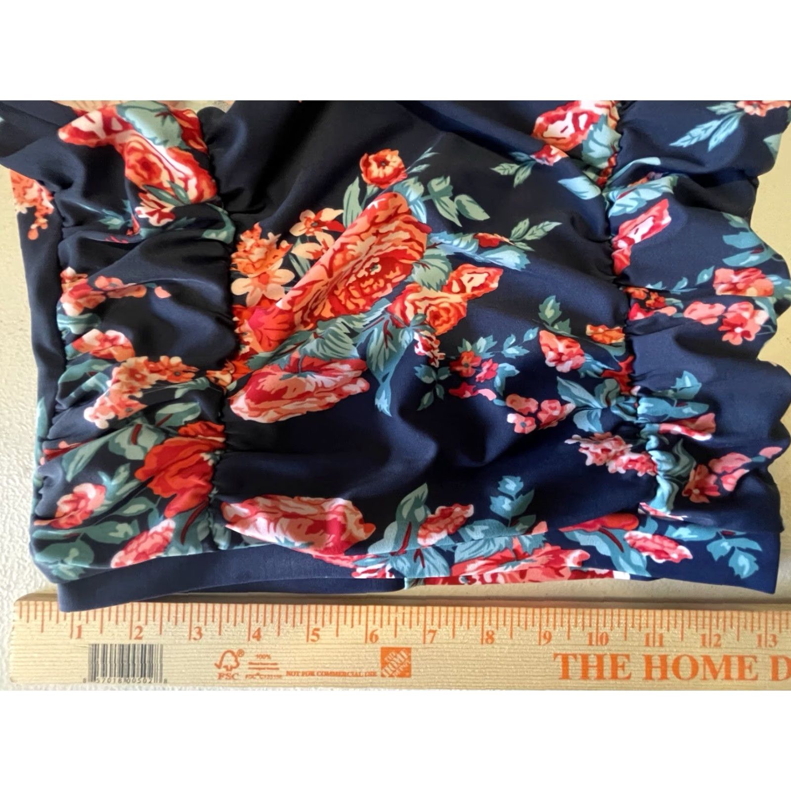 Pinko Cocoship Bottom Swimwear High-Waisted Floral Multicolor Medium M Women Red Pink Blue Pattern Size 32" / US 10 / IT 46 - 5 Thumbnail