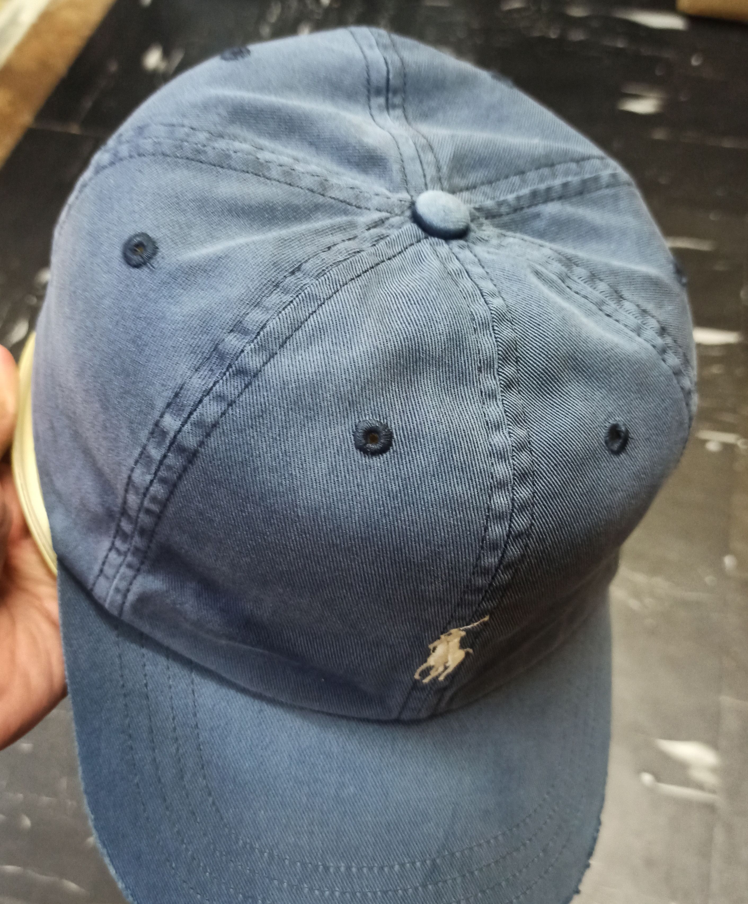 Polo Ralph Lauren Distressed Polo Ralph Lauren RL Cap Worn Size ONE SIZE - 2 Thumbnail