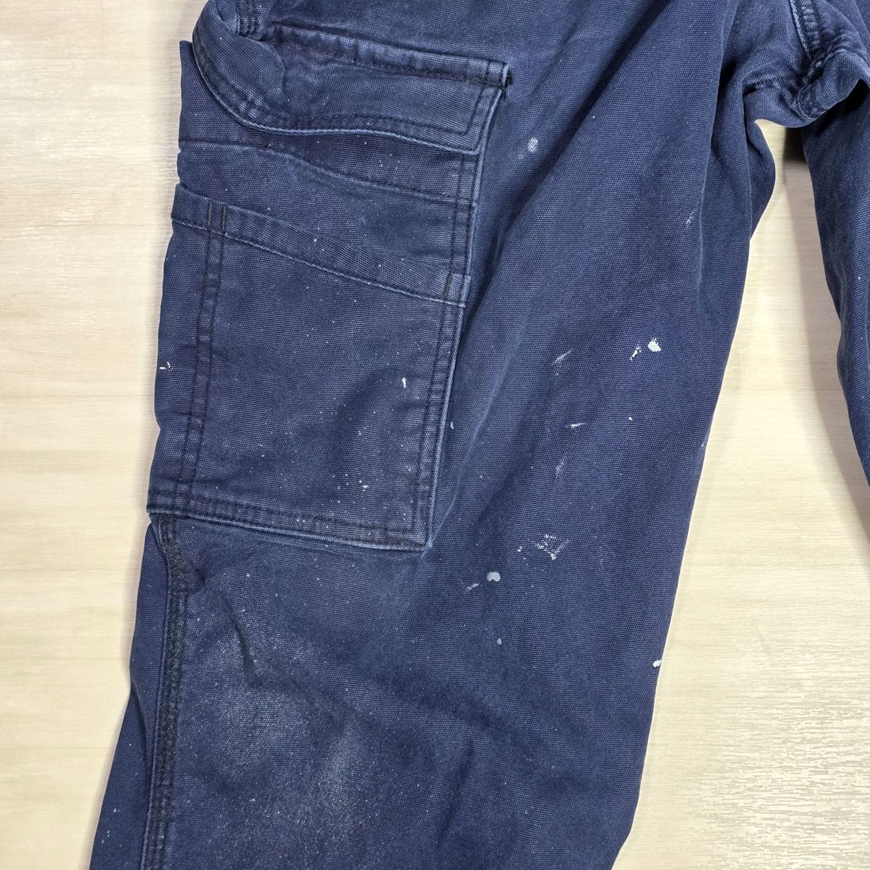 Carhartt Carhartt Cargo FR Distressed Painters Cargo Pants Mens 34 x 29 Flame Resistant Blue Size US 34 / EU 50 - 7 Thumbnail