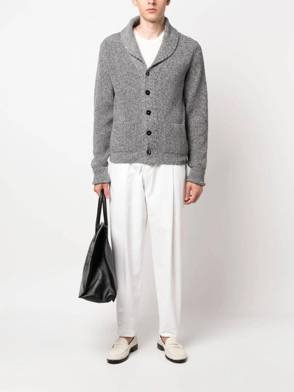 Tom Ford o1loc1c0824 Cashmere Cardigan in Grey Size US XXL / EU 58 / 5 - 2 Thumbnail