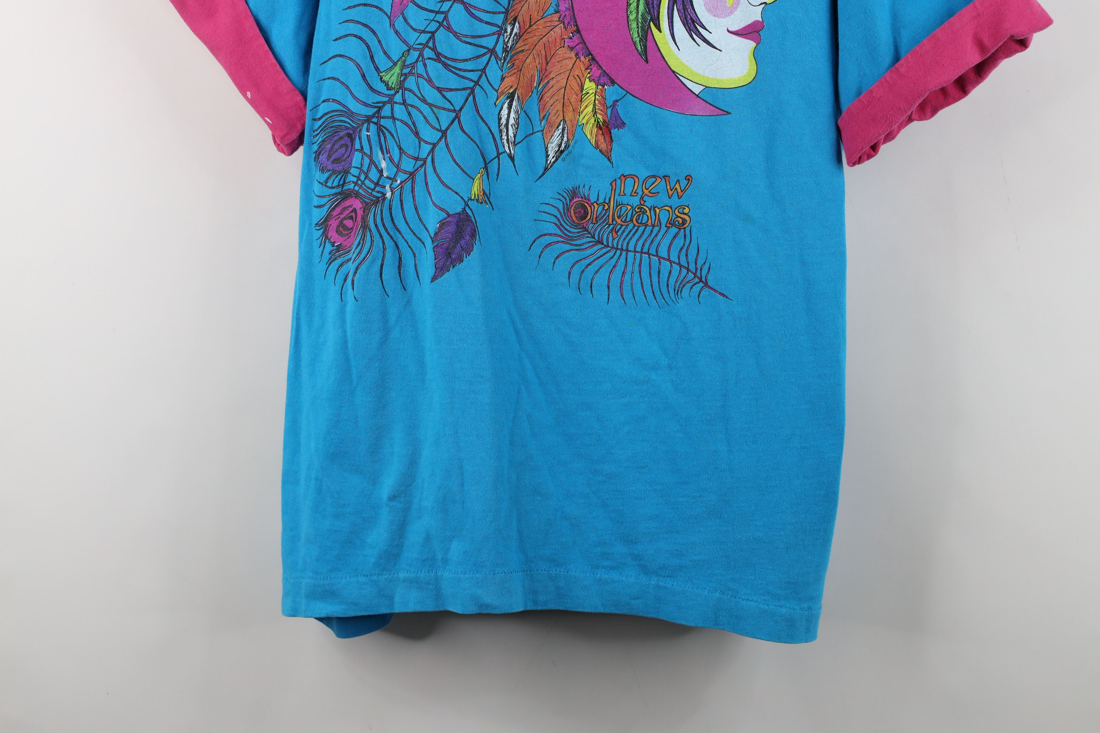 Vintage Vintage 90s Streetwear New Orleans Layered T-Shirt Blue USA Size XL / US 12-14 / IT 48-50 - 3 Thumbnail