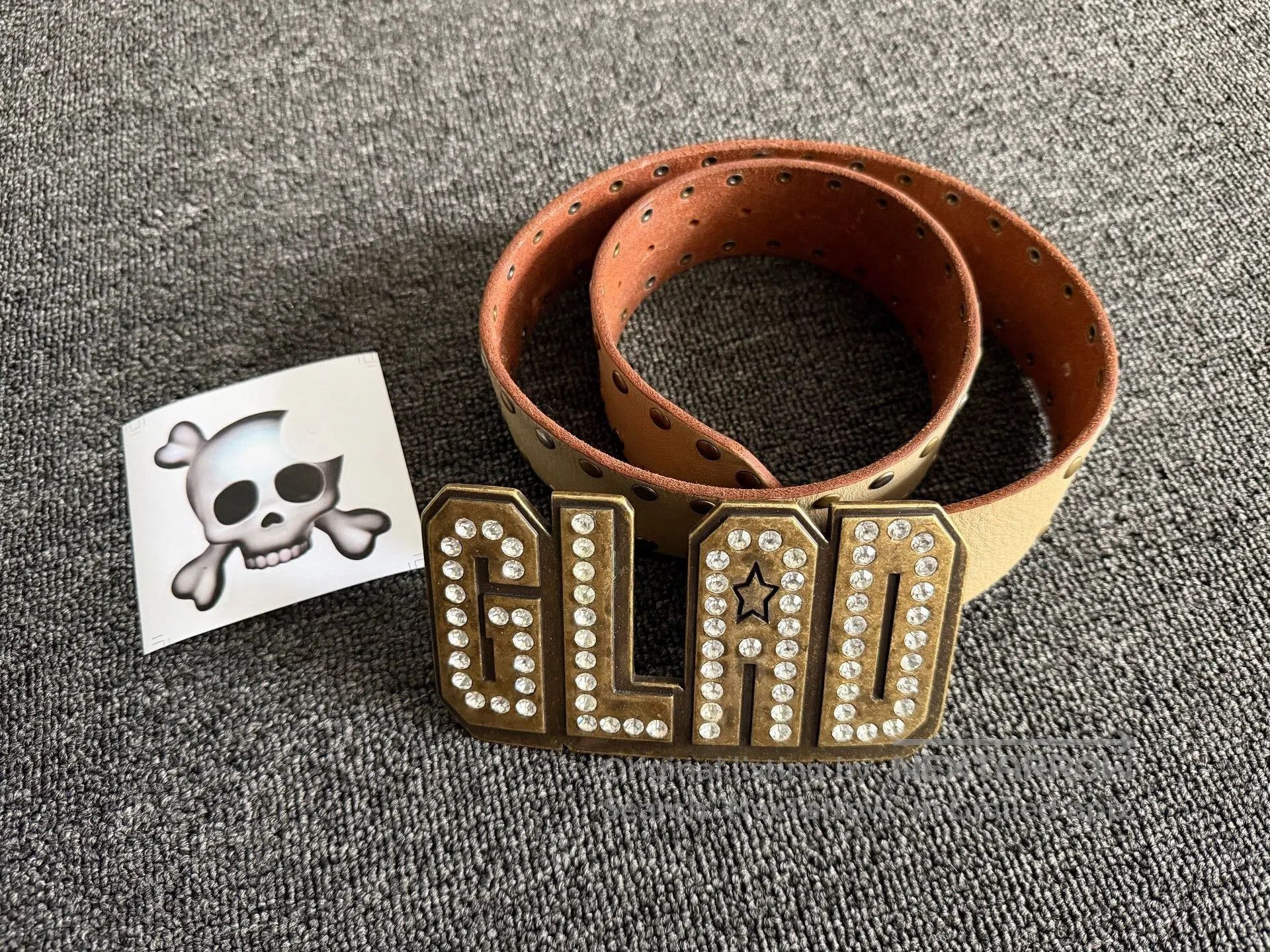 Japanese Brand GLAD NEWS Rhinestone Belt for Women. Size ONE SIZE - 1 Thumbnail
