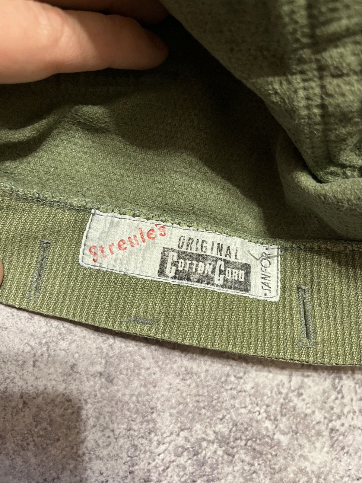 Vintage Vintage Streule's Olive Green Corduroy Chore Jacket Size US L / EU 52-54 / 3 - 6 Thumbnail