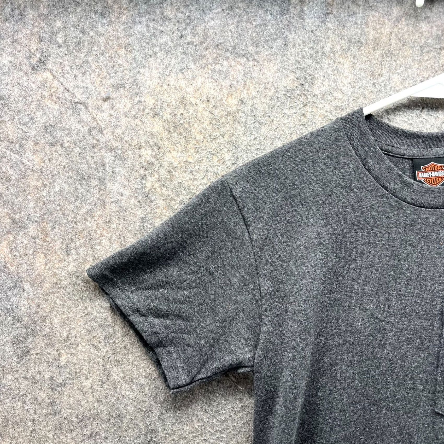 Harley Davidson Harley Davidson Shirt Men Small Heather Gray Crewneck Motorcycle Pocket 2018 Size US S / EU 44-46 / 1 - 6 Thumbnail
