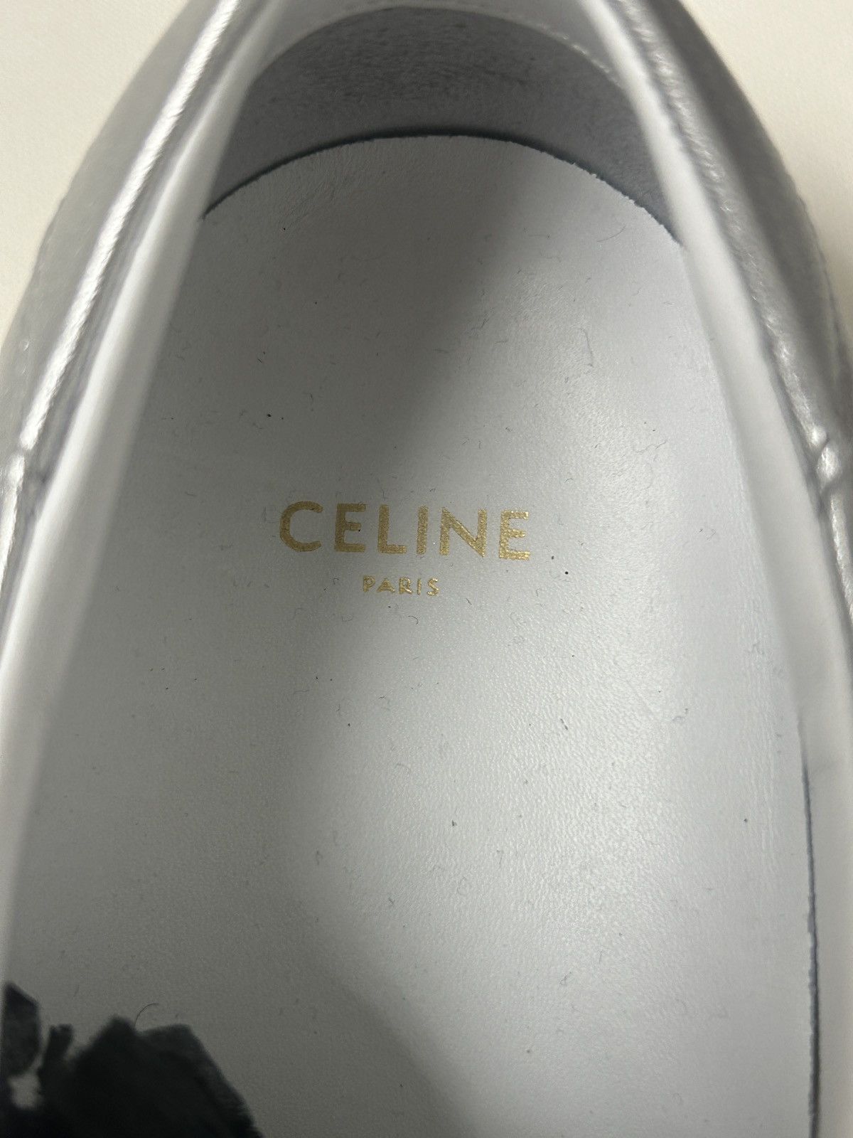 Celine WB! HEDI SLIMANE Triomphe Perforated Sneakers Size US 9 / EU 42 - 6 Thumbnail