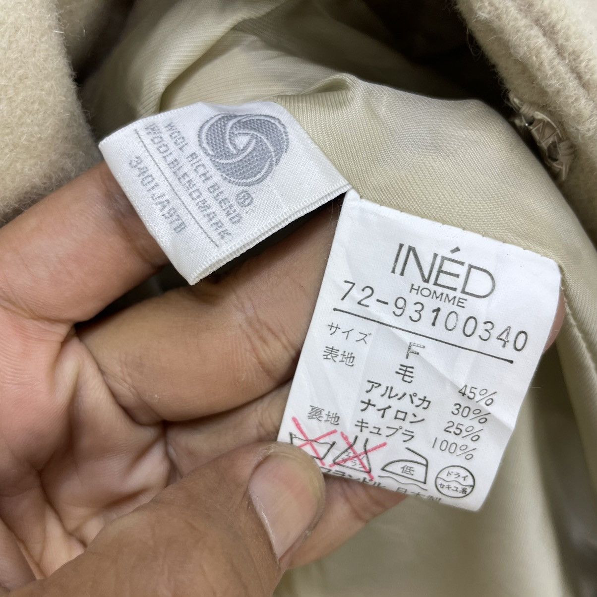 Yohji Yamamoto 💥Ined Pour Homme Duffle Coat Jacket Size US M / EU 48-50 / 2 - 5 Thumbnail
