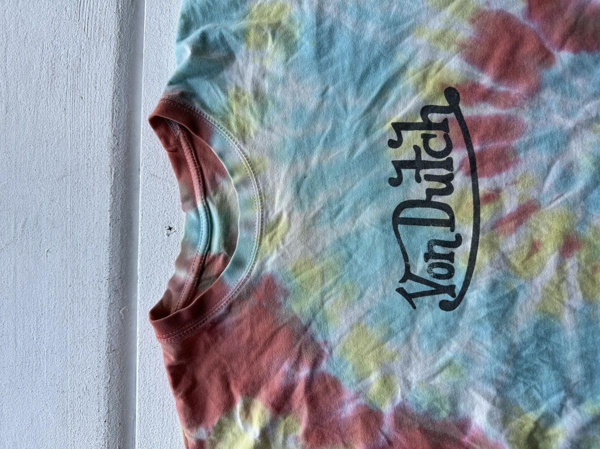 Vintage × Von Dutch 🚨Y2K VON DUTCH TYE DYE patchwork Y2K distressed style tee Size US M / EU 48-50 / 2 - 4 Thumbnail