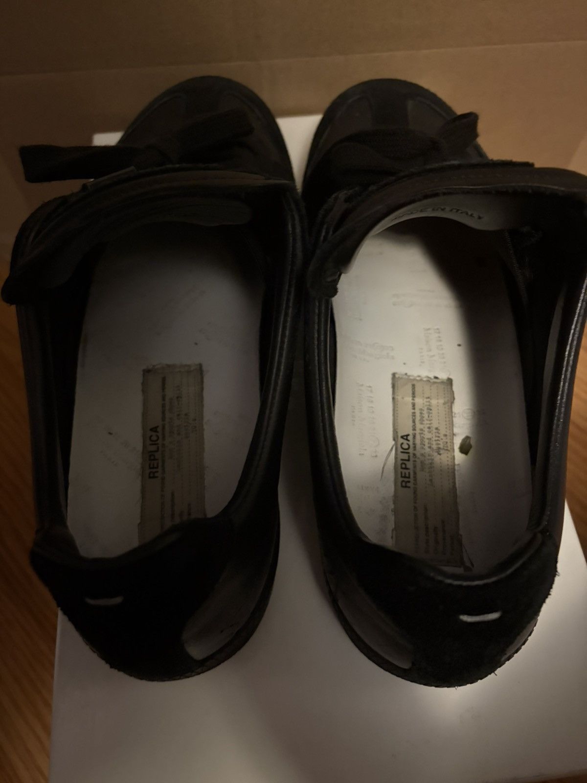 Maison Margiela Maison Margiela - Black Replica GAT Size 10 43 Size US 10 / EU 43 - 3 Thumbnail