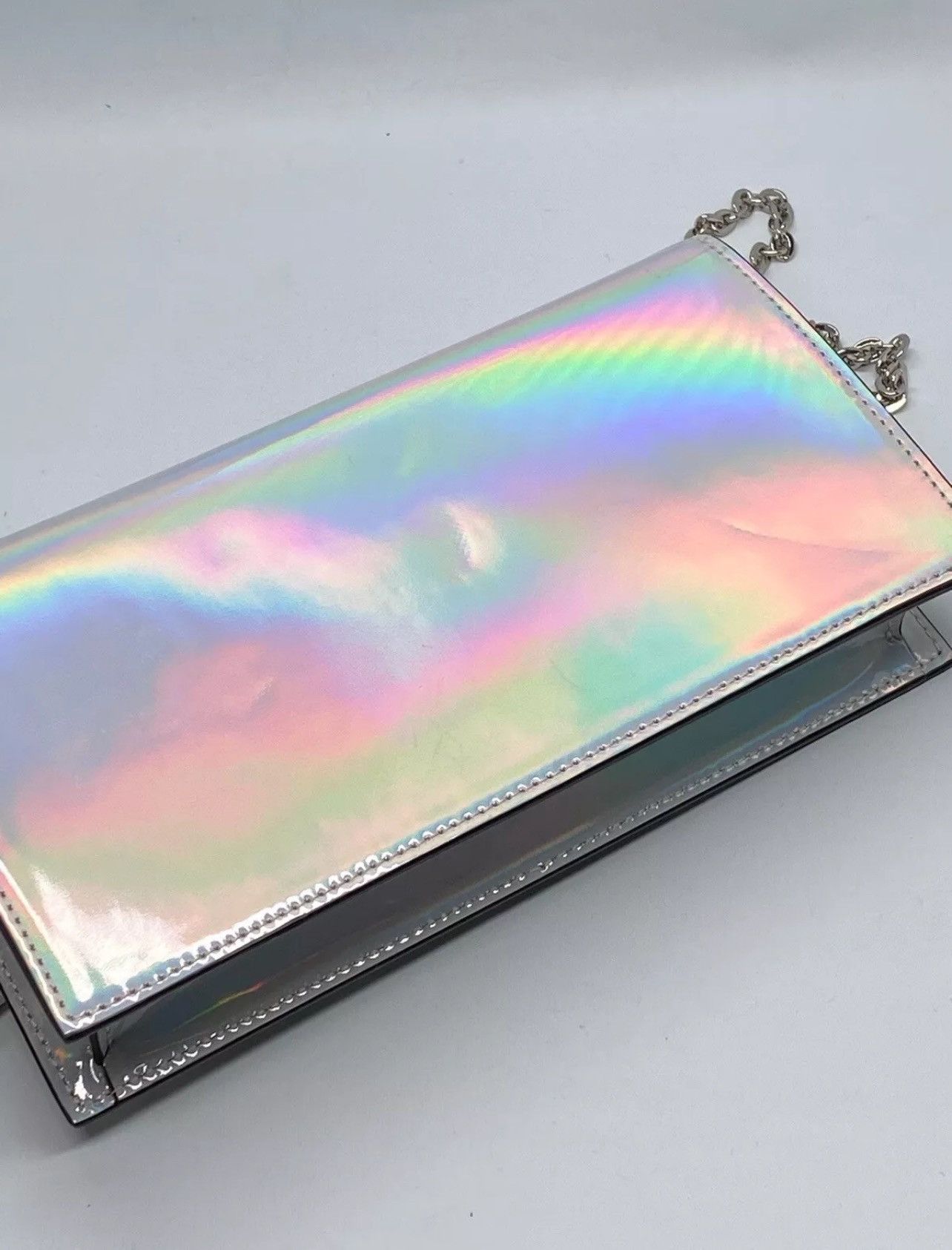 Christian Louboutin Christian Louboutin iridescent leather clutch shoulder bag Size ONE SIZE - 10 Thumbnail