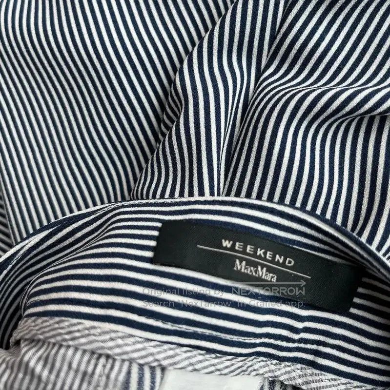 Max Mara MaxMara Striped Cotton Casual Pants . Size 23" - 3 Thumbnail