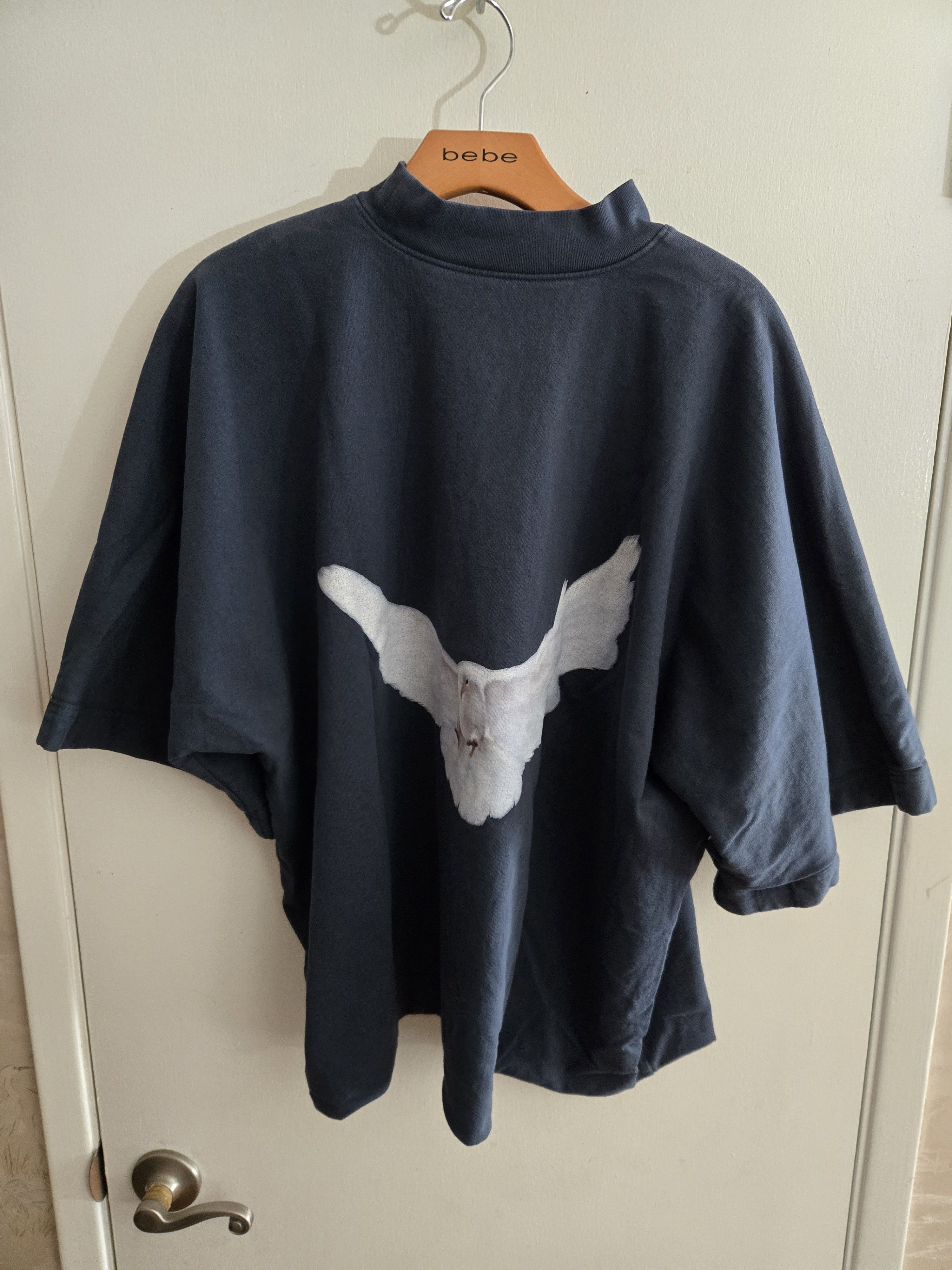 Yeezy gap Balenciaga dove no seam t shirt dark blue medium