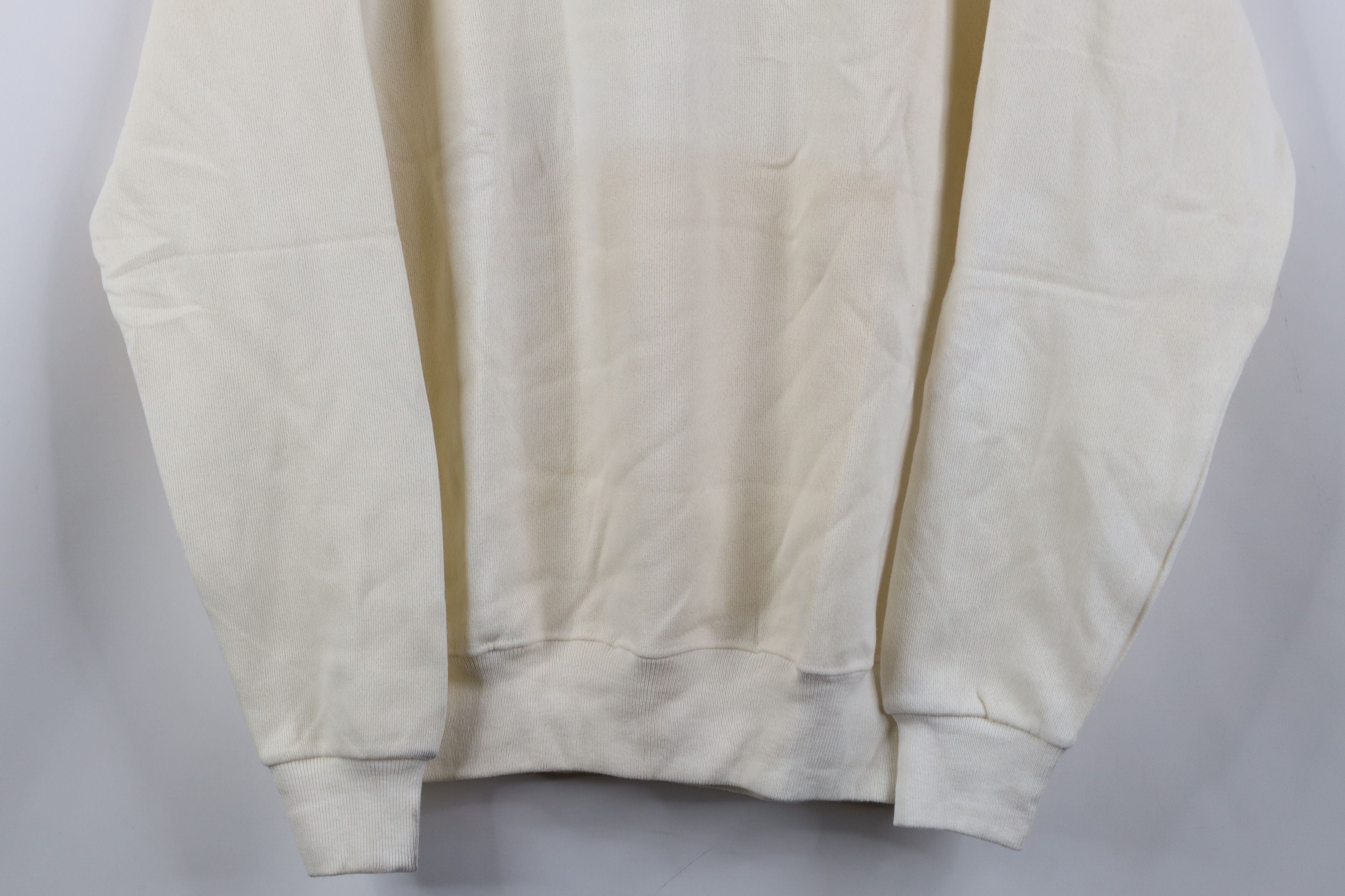 Hanes Vintage 80s Hanes Raglan Crewneck Sweatshirt Cream USA Size M / US 6-8 / IT 42-44 - 3 Thumbnail