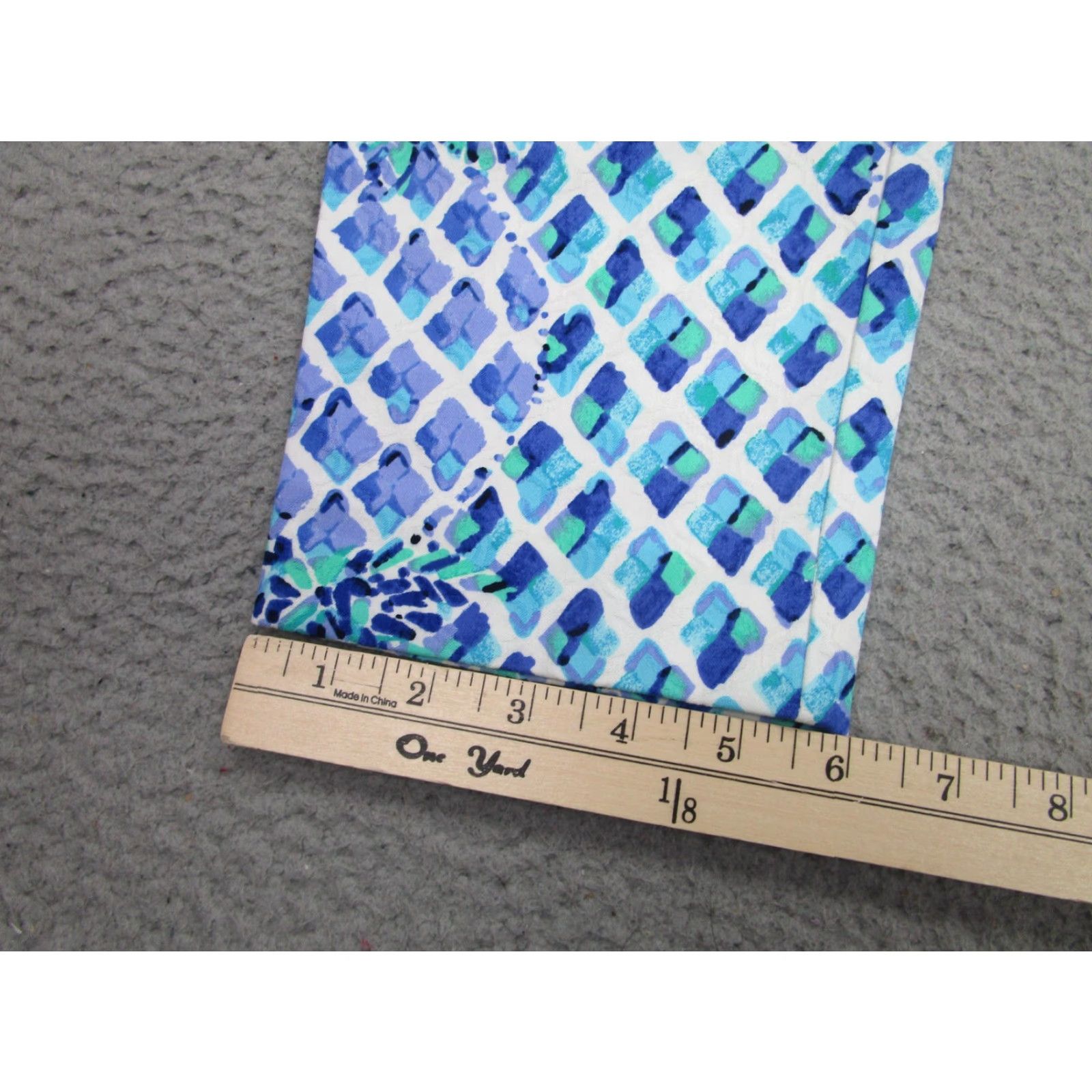 Lilly Pulitzer Lilly Pulitzer Pants Womens 4 Blue Green Print Ankle Stretch Cotton Capri Size 27" / US 4 / IT 40 - 3 Thumbnail