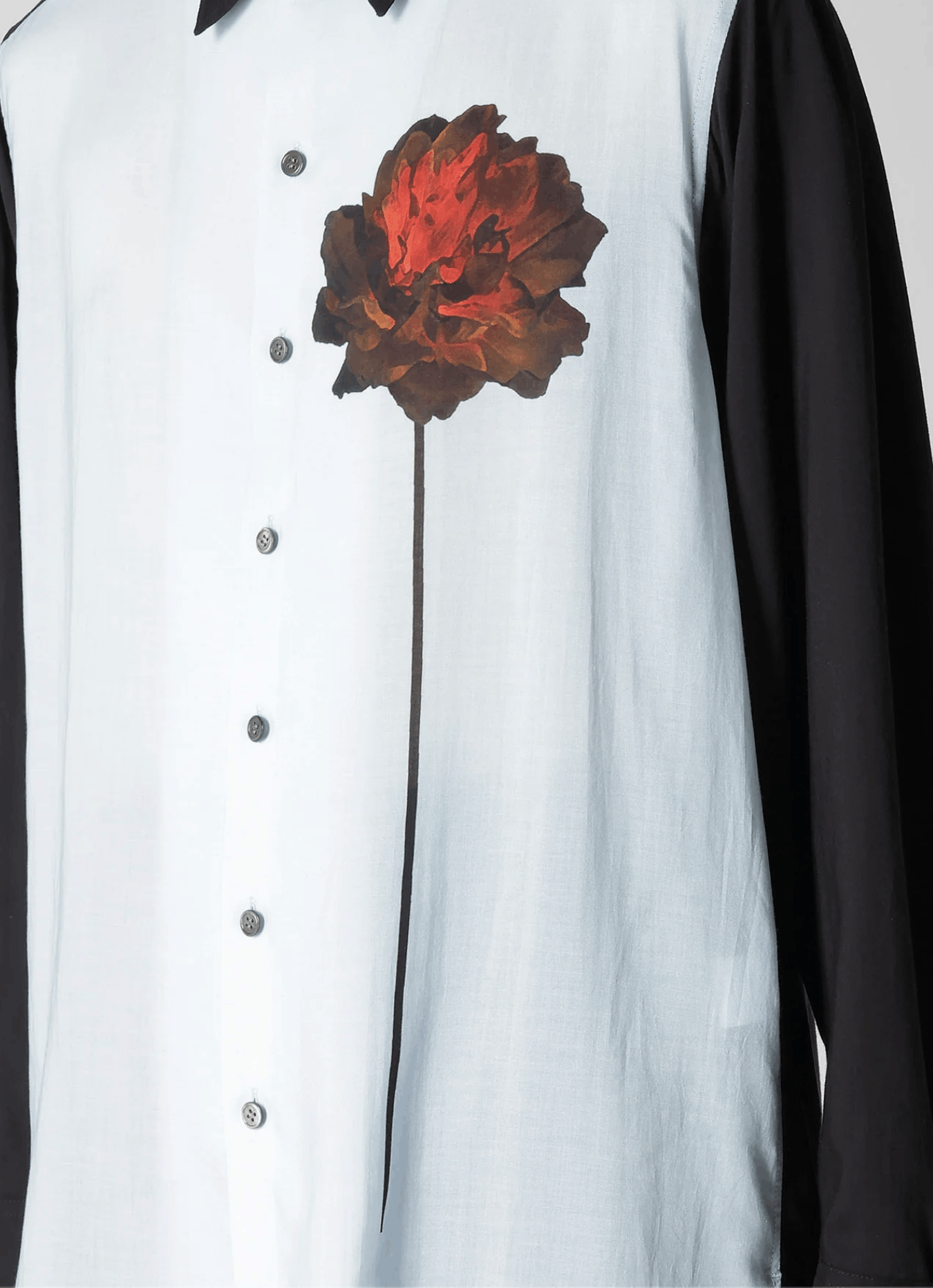 Y's for Men × Yohji Yamamoto Yohji Yamamoto Y's For Men - Cellulose One Red Flower Shirt Size US L / EU 52-54 / 3 - 11 Thumbnail