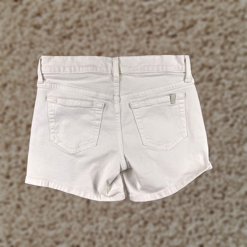 Vintage Joes Jeans Shorts Womens 25 White Distressed Cotton Blend Stretch Pockets 26x4 Size 34" / US 12 / IT 48 - 1 Thumbnail