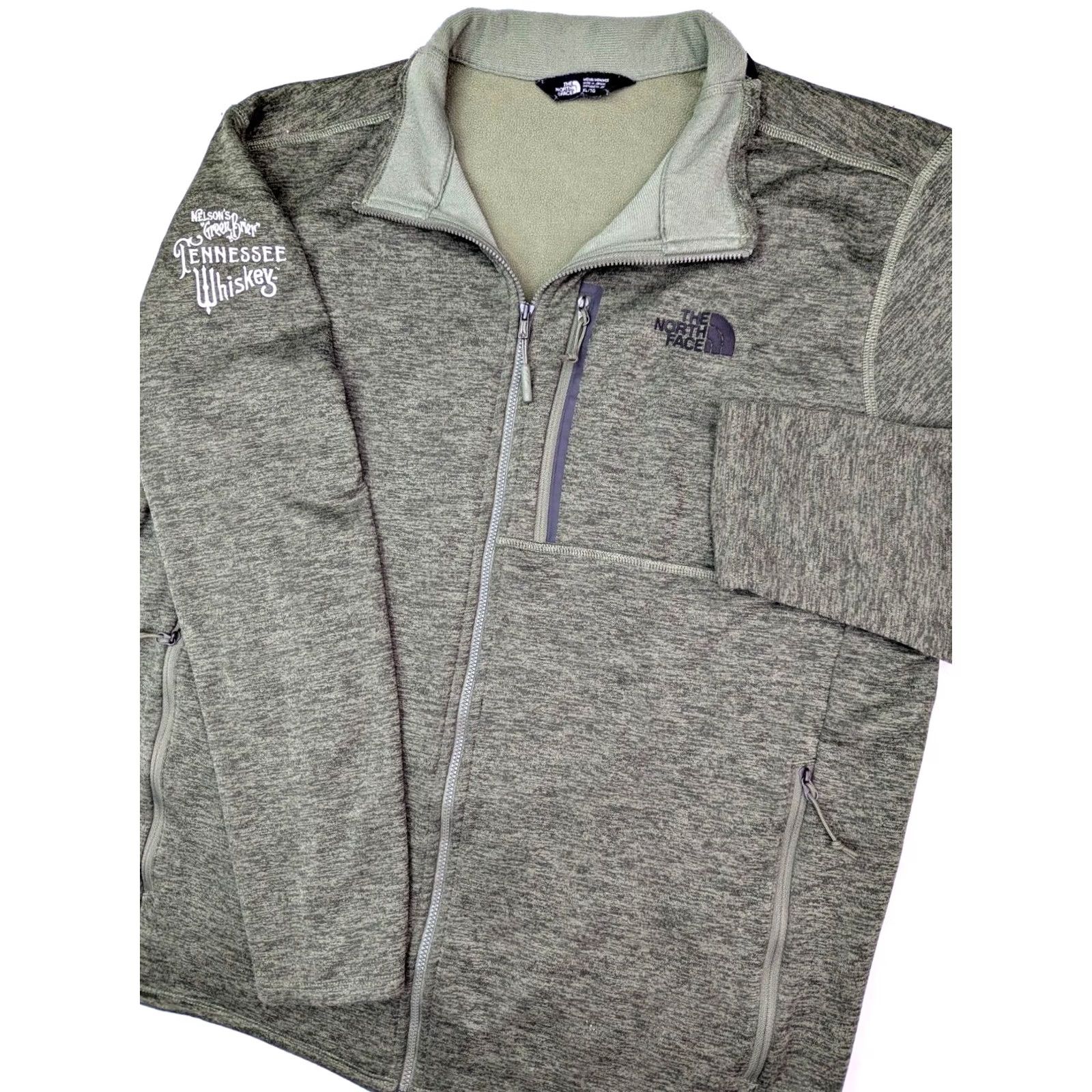 The North Face The North Face Fleece Jacket Men XL Green Embroidered Full Zip Size US XL / EU 56 / 4 - 2 Thumbnail