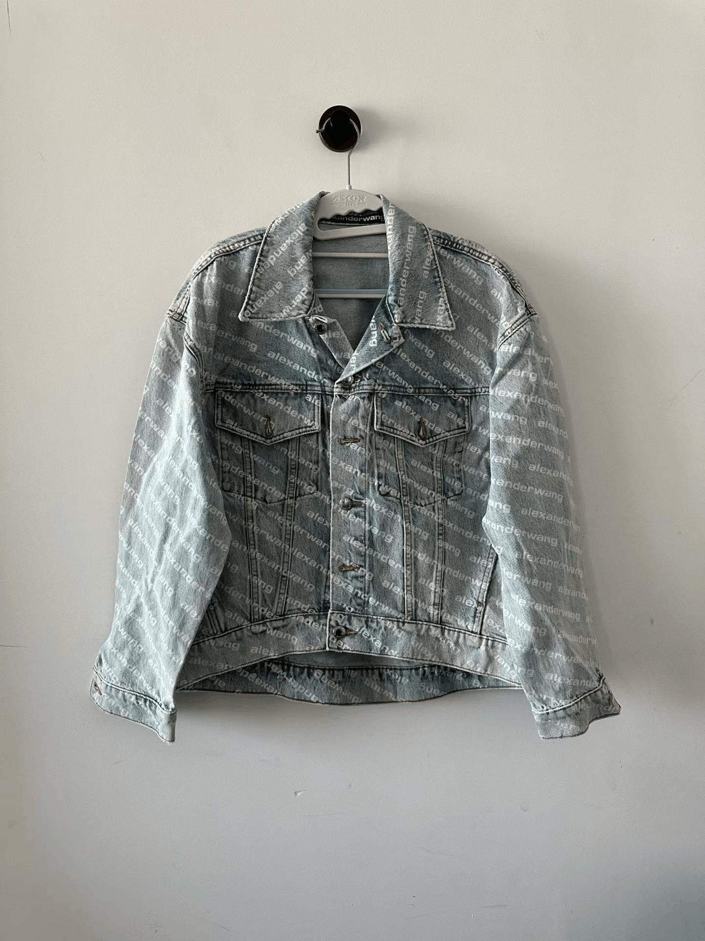 Alexander Wang Alexander Wang Logo Print Denim Jacket Size US M / EU 48-50 / 2 - 1 Thumbnail