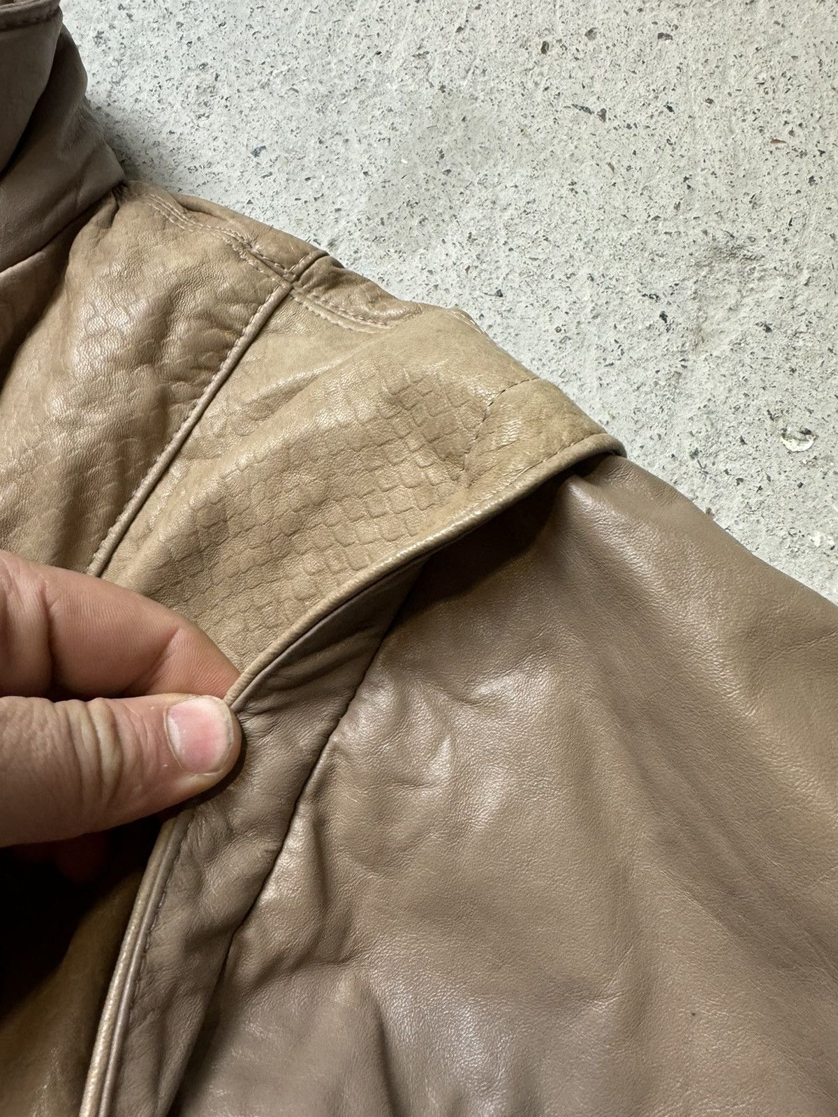 Vintage Vintage Y2K Leather Snake Skin Avantgarde Archive Jacket Size US M / EU 48-50 / 2 - 7 Thumbnail