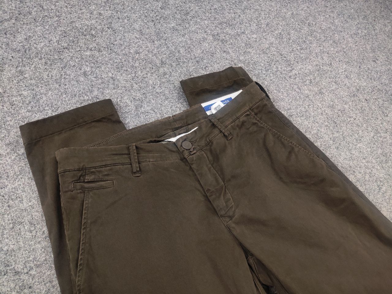 Jacob Cohen Jacob Cohen Italy bobby Trouser chino Green canvas Pants Size US 33 - 10 Thumbnail