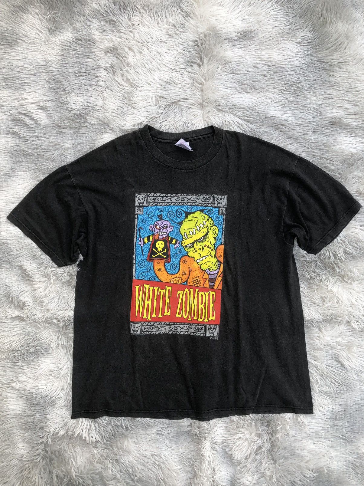 Image of Band Tees x Vintage White Zombie Band T-Shirt in Black, Men's (Size XL)